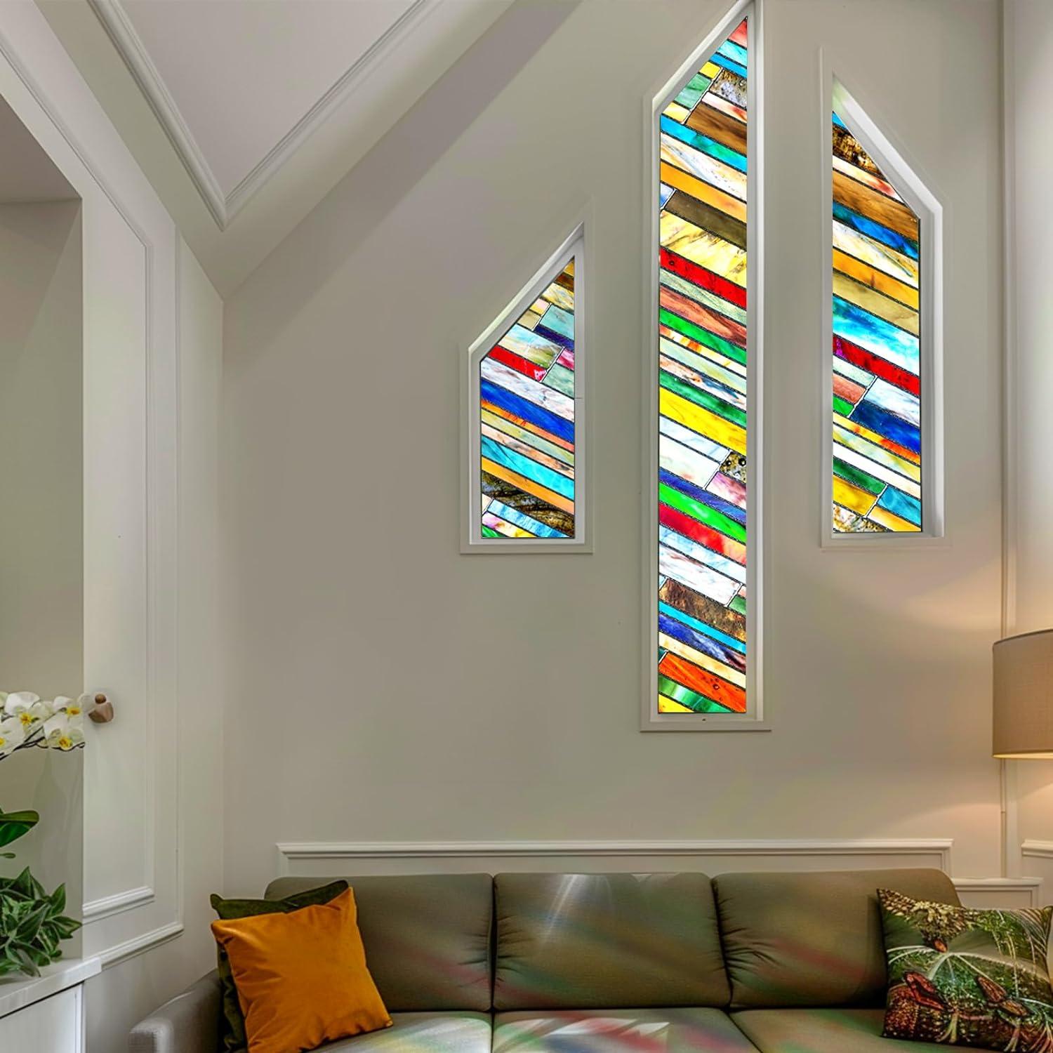 Película Decorativa 3D SUNBABY para Ventanas 100x42.9 cm