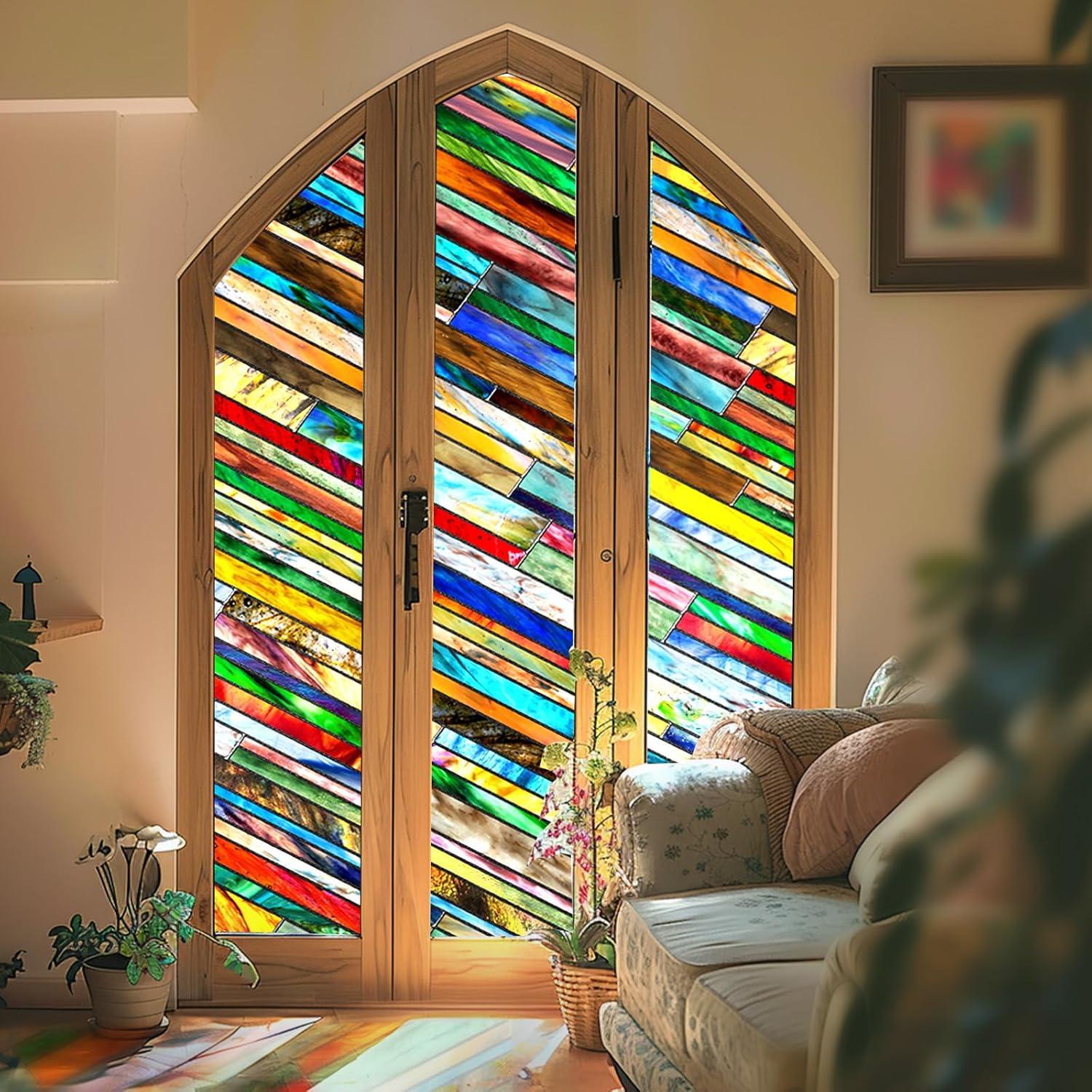 Película Decorativa 3D SUNBABY para Ventanas 100x42.9 cm