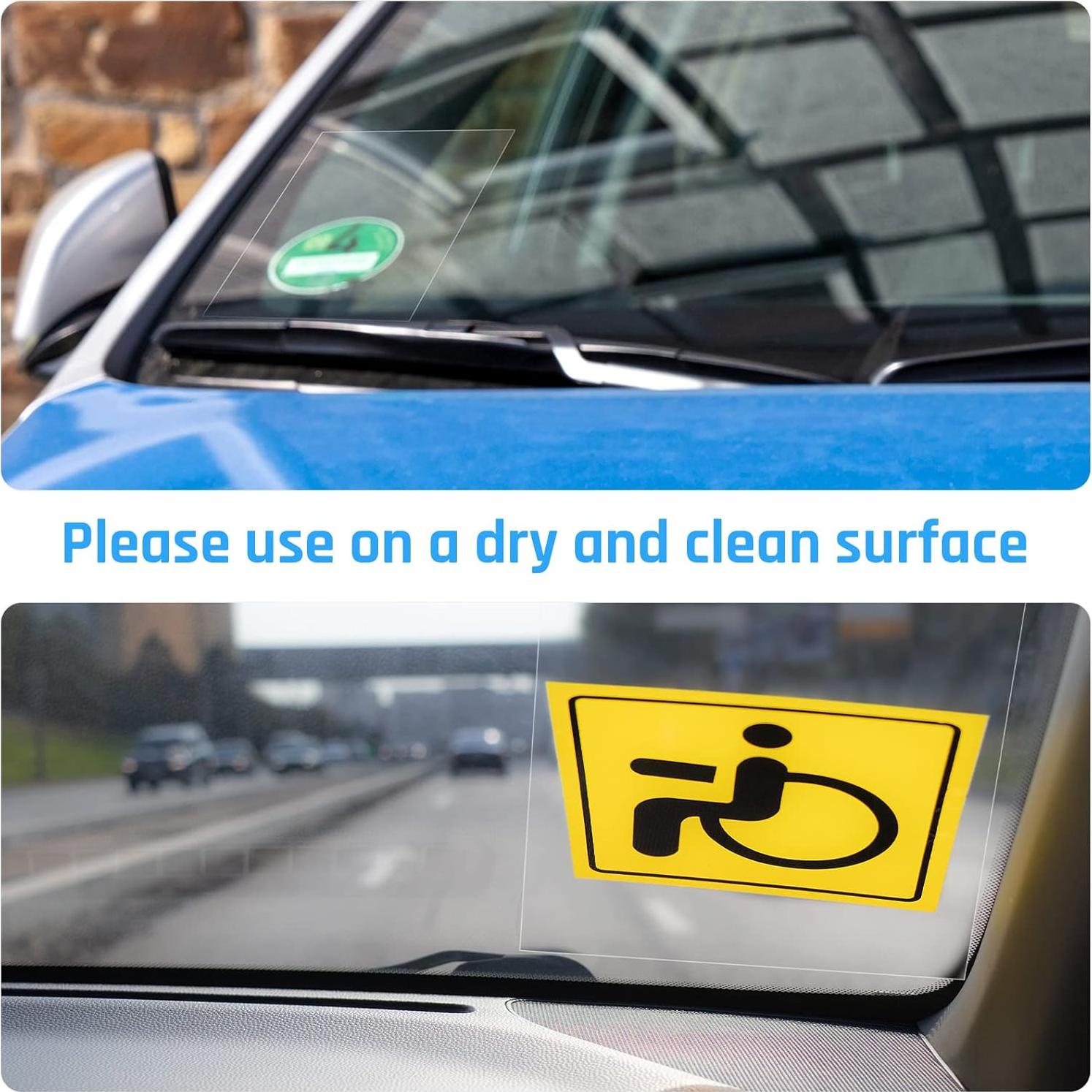 9 Aplicadores de Calcomanías para Parabrisas Zonon PVC 10x15 cm