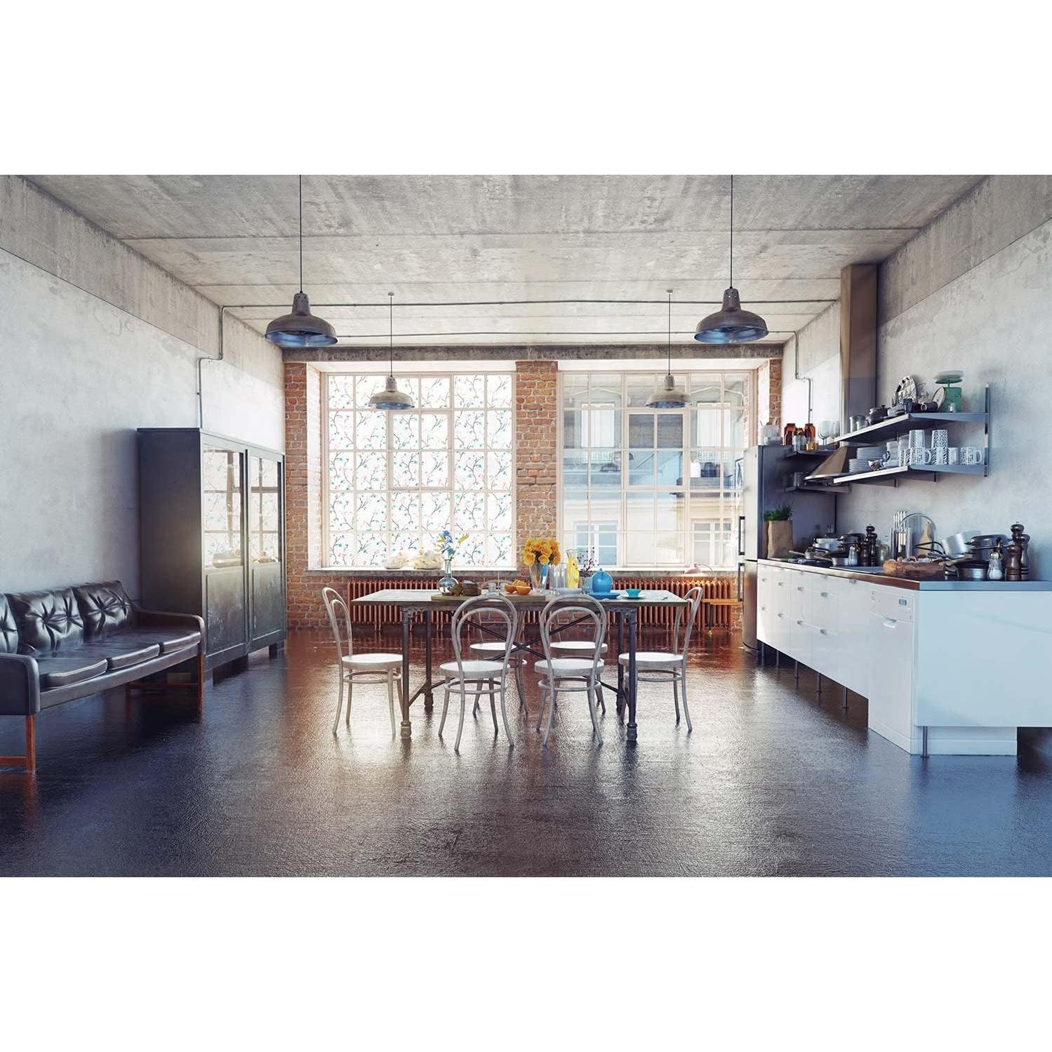 Película de Privacidad Decorativa VSUDO 44.5x200 cm Floral