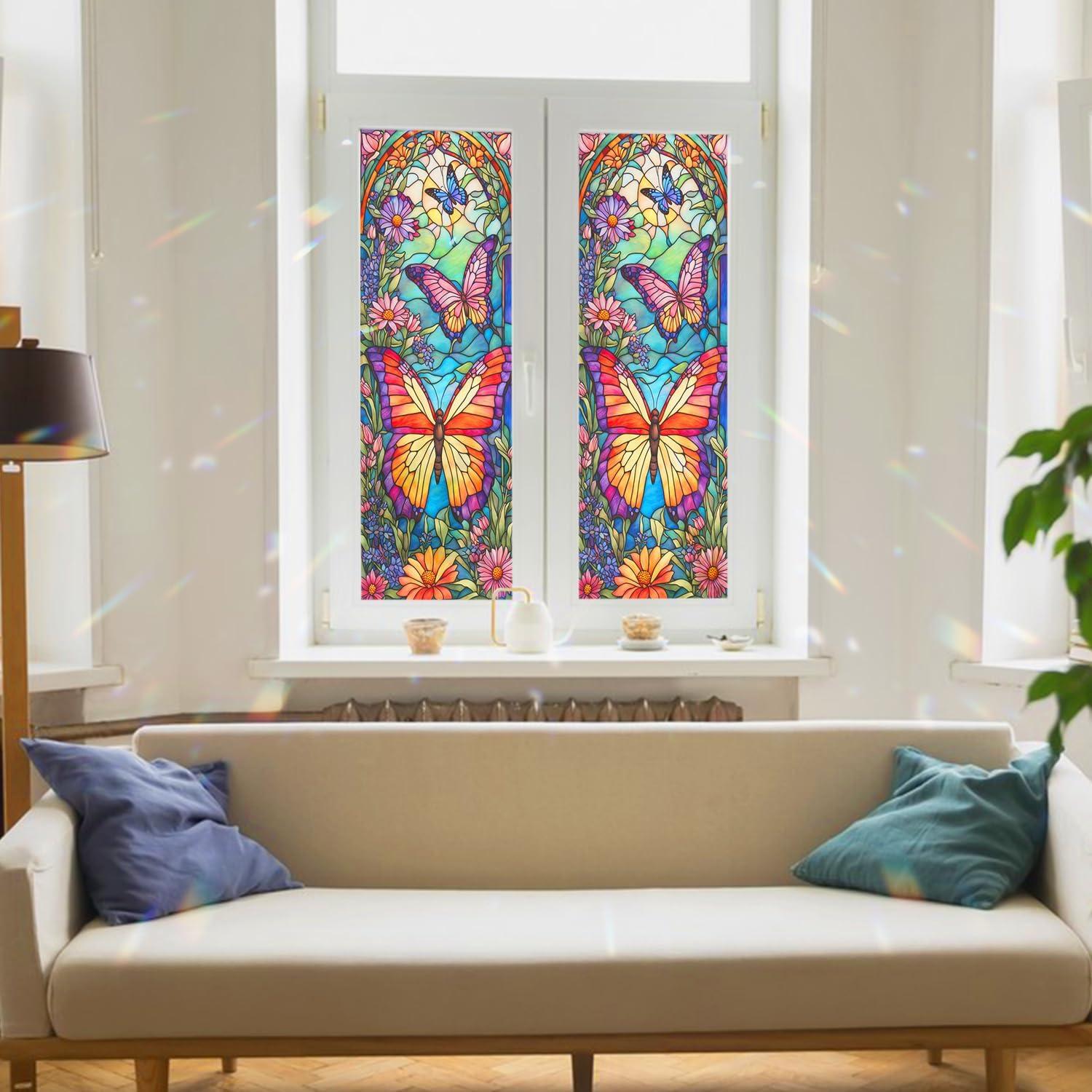 Película Decorativa de Vidrio Templado PODMemory Mariposa 100x45cm