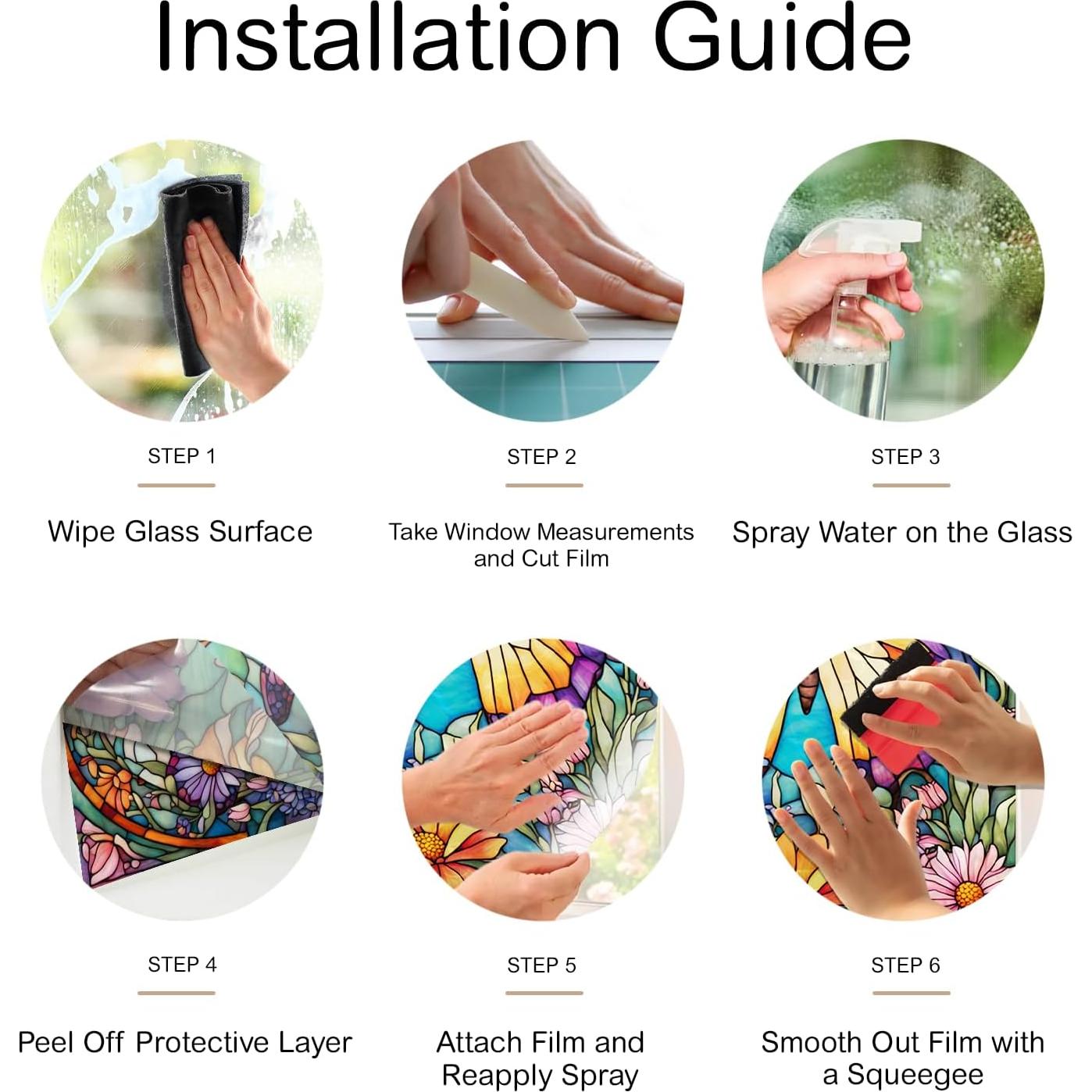 Película Decorativa de Vidrio Templado PODMemory Mariposa 100x45cm