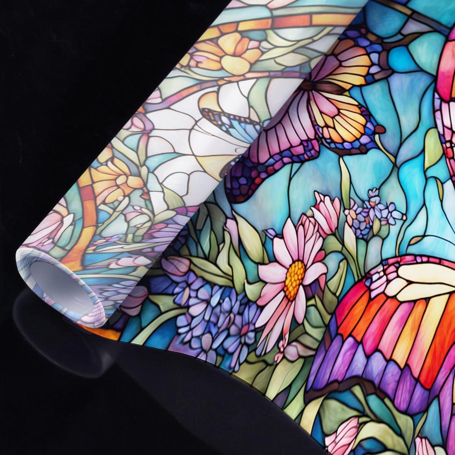 Película Decorativa de Vidrio Templado PODMemory Mariposa 100x45cm