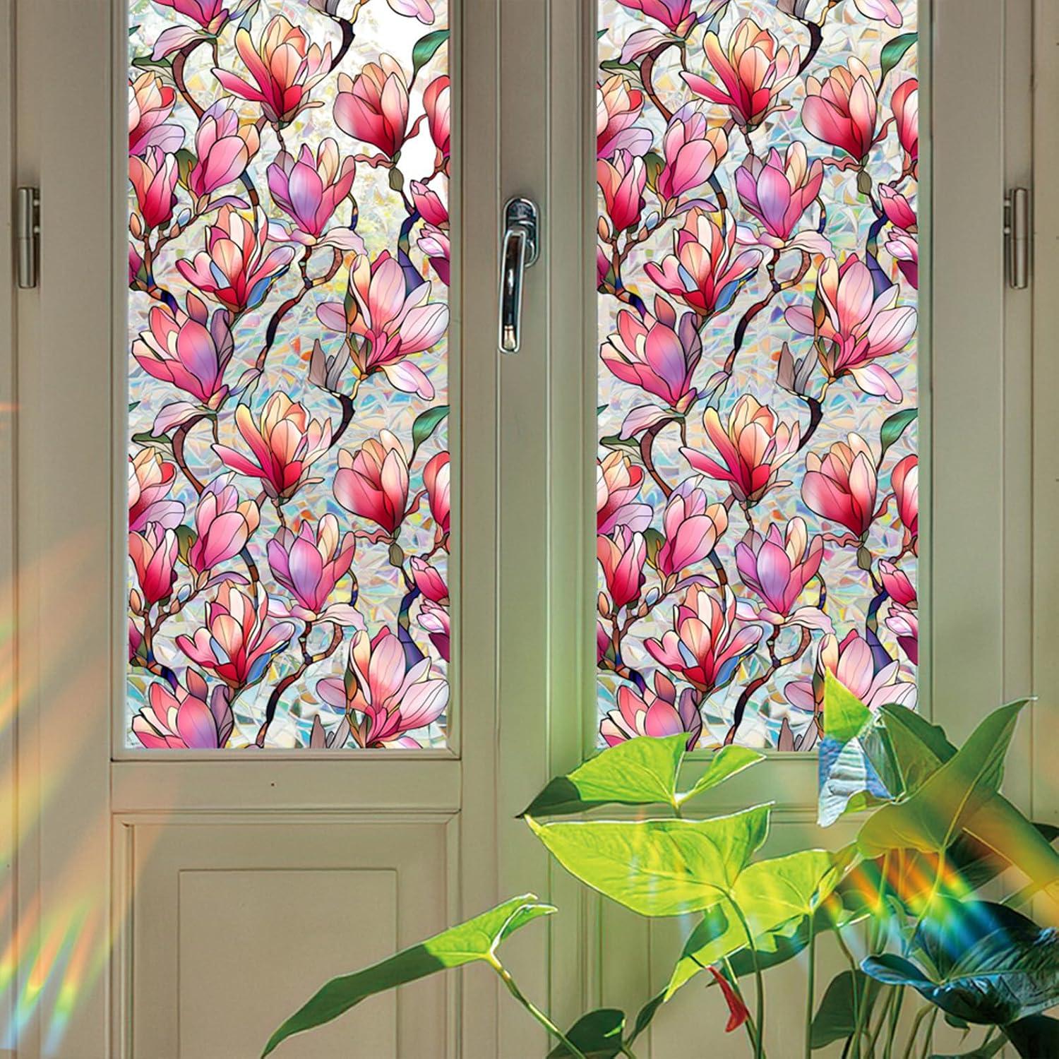 Película de Ventana Aomkmi Rosa 43.18x199.39 cm UV Privacidad