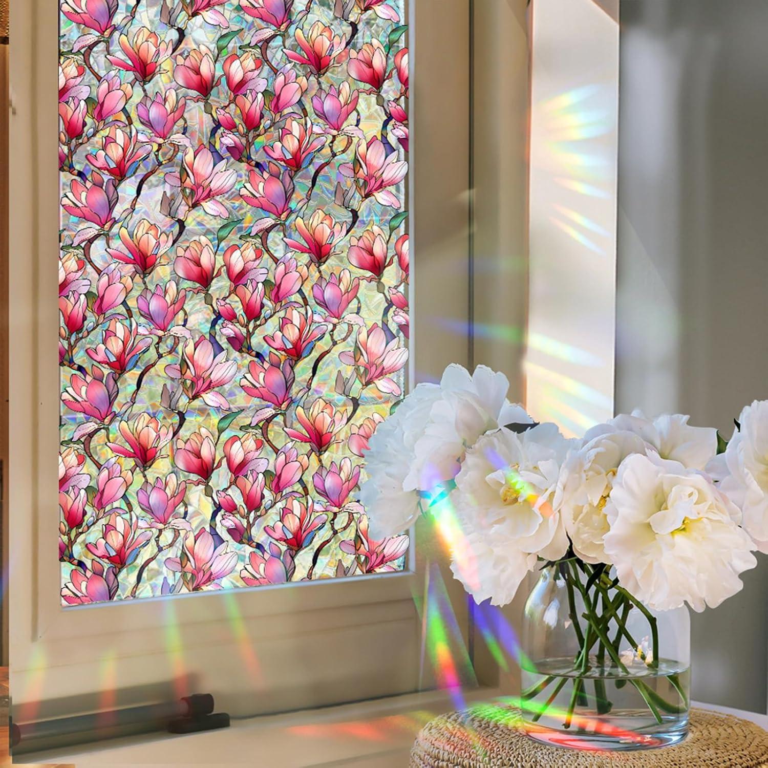 Película de Ventana Aomkmi Rosa 43.18x199.39 cm UV Privacidad