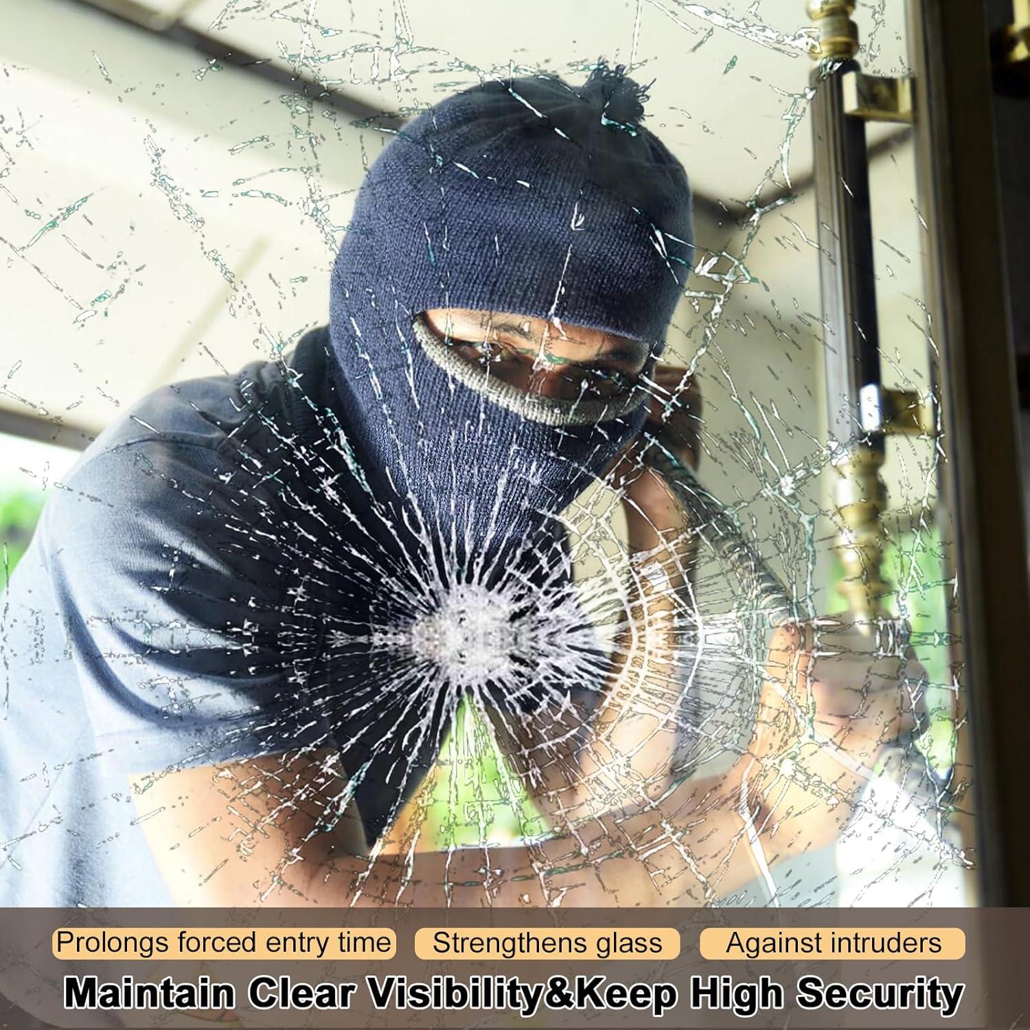 Película de Seguridad para Ventanas Shackcom 43.9cm x 3m Transparente