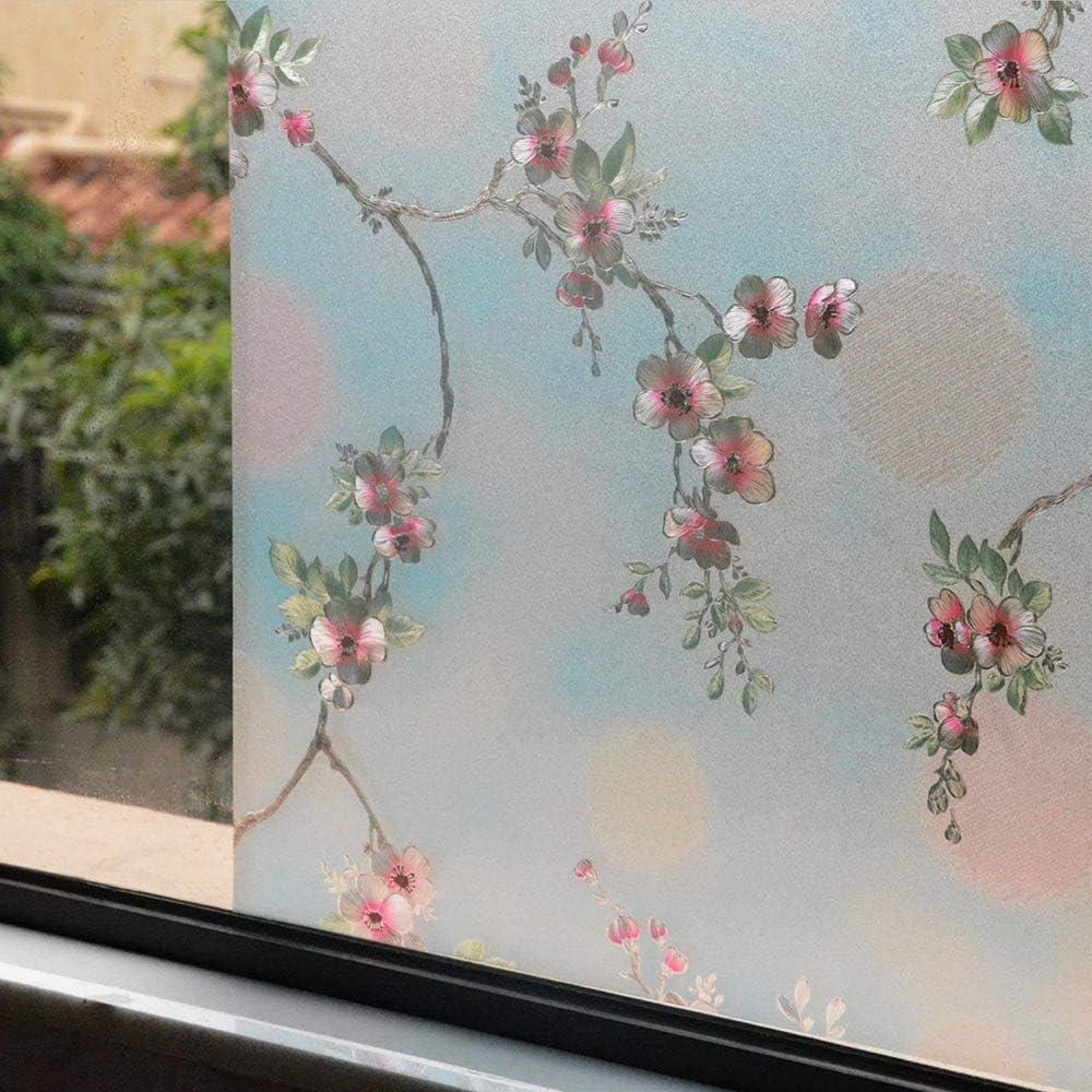 Película de Ventana VSUDO 45x200 cm Flor de Durazno Anti UV