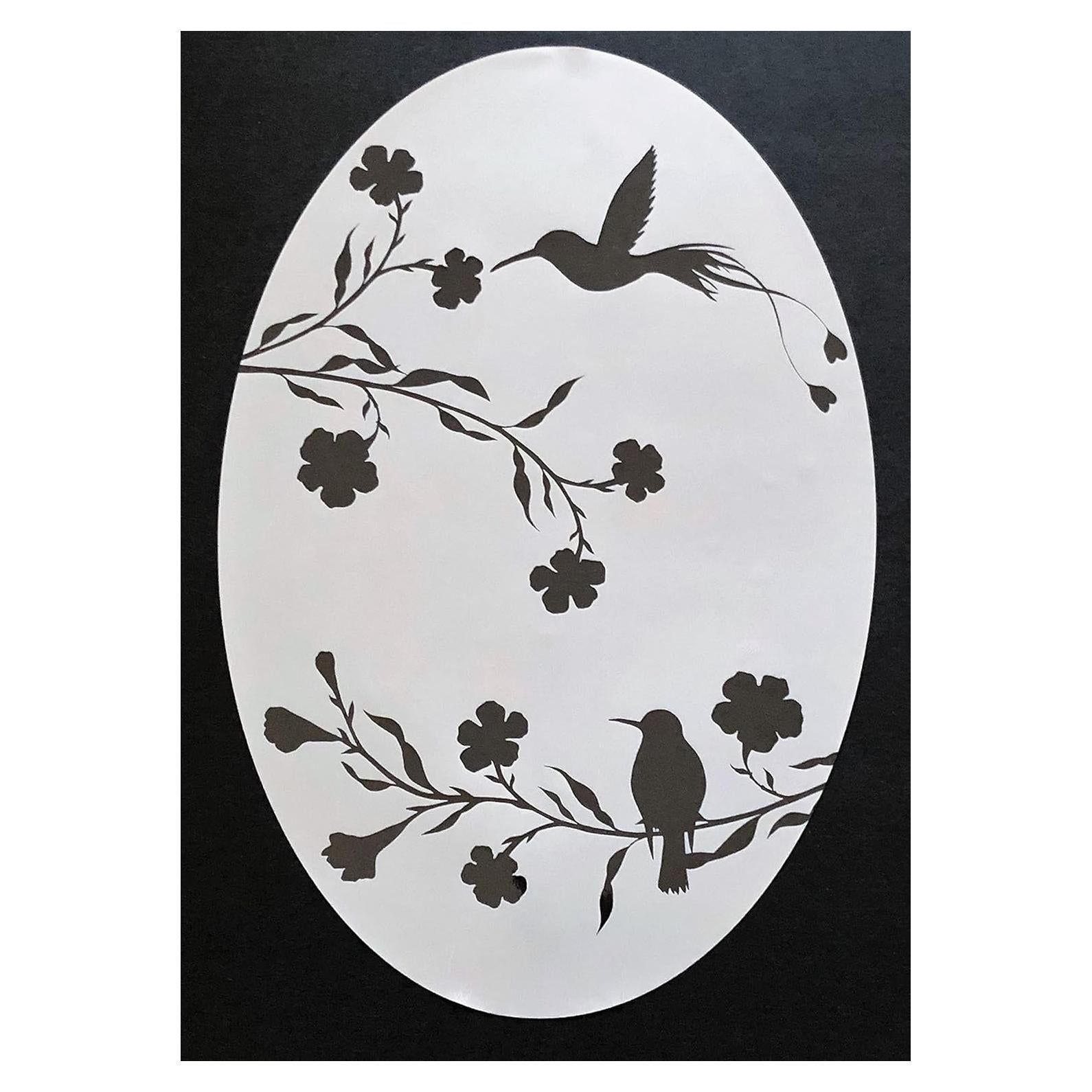 Vinilo Decorativo Colibríes DCentral 20.32x30.48 cm Opaco