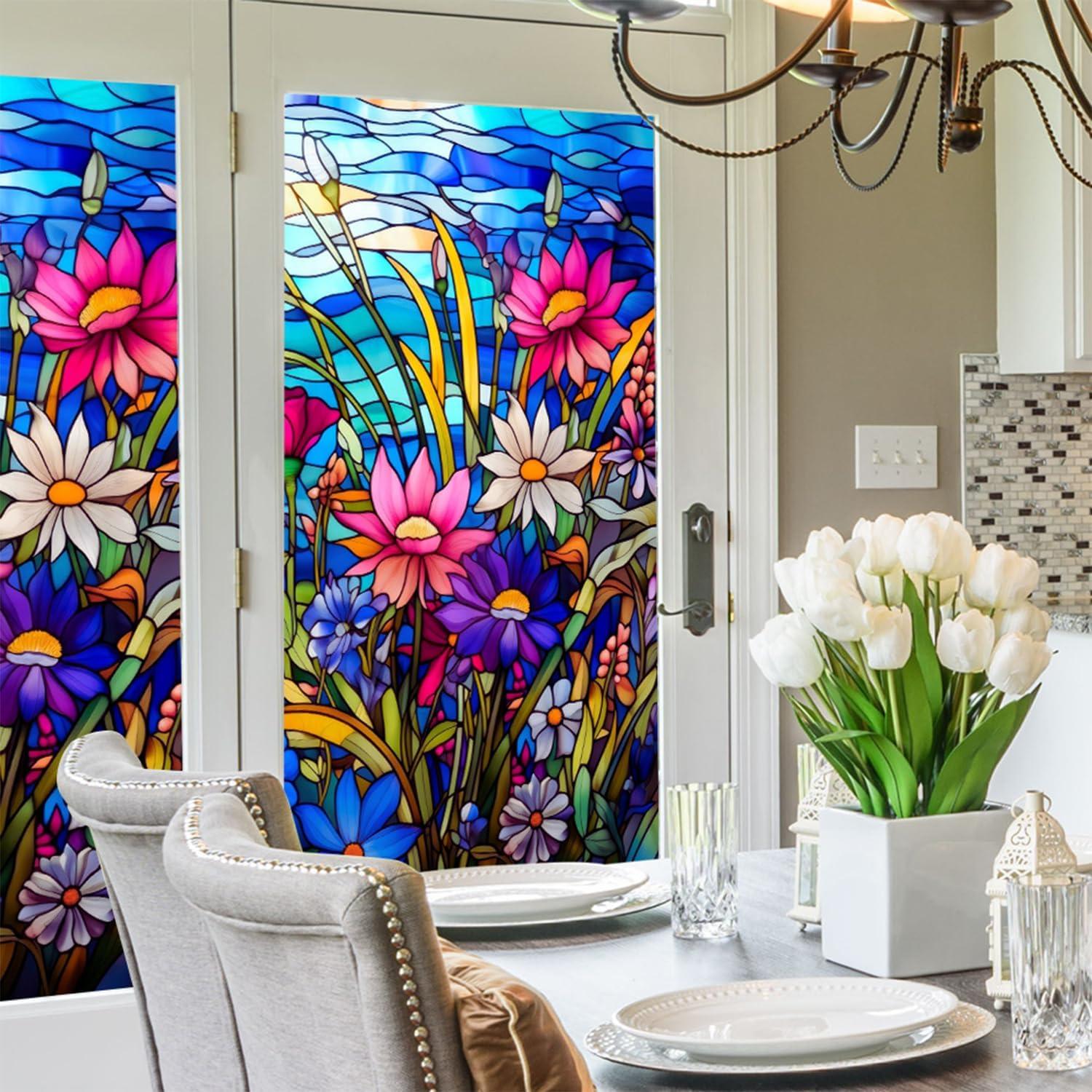 Película de Ventana Templada WBQMUNY 44.96x100.08 cm Decorativa