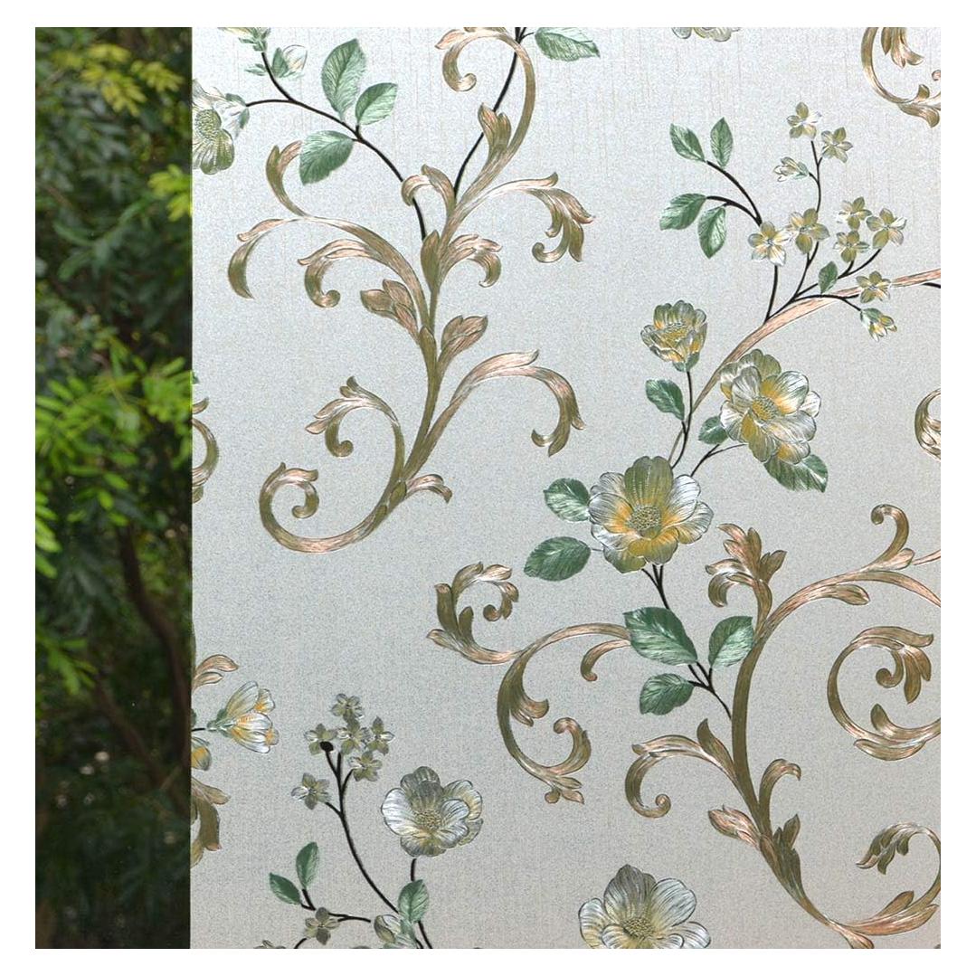 Película de Ventana Privada VSUDO 45x200 cm Floral Anti-UV