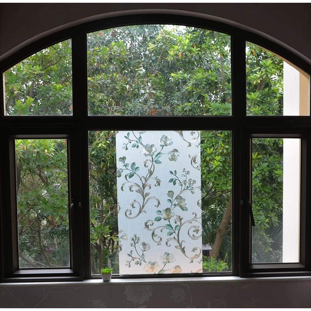 Película de Ventana Privada VSUDO 45x200 cm Floral Anti-UV