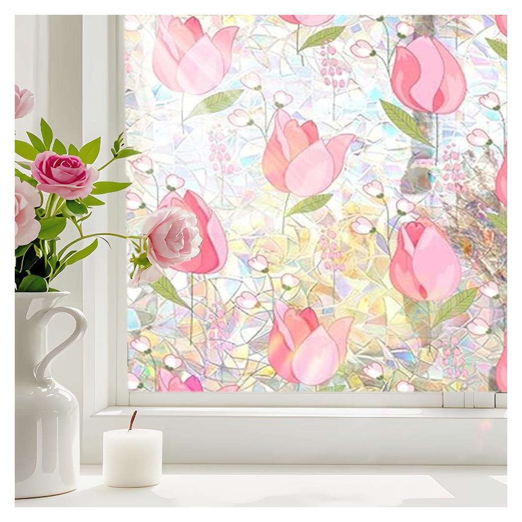 Película de Privacidad Sanderala Tulipán 45x200 cm Anti UV