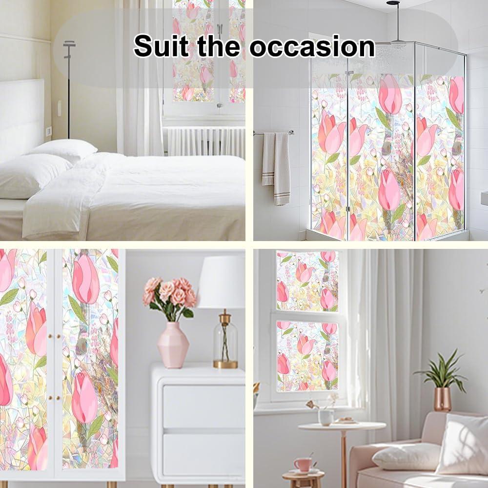 Película de Privacidad Sanderala Tulipán 45x200 cm Anti UV