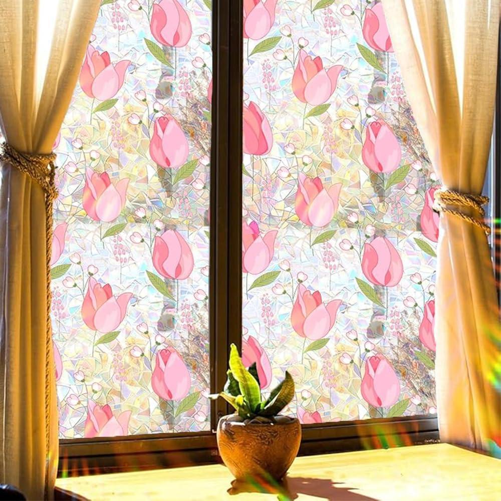 Película de Privacidad Sanderala Tulipán 45x200 cm Anti UV