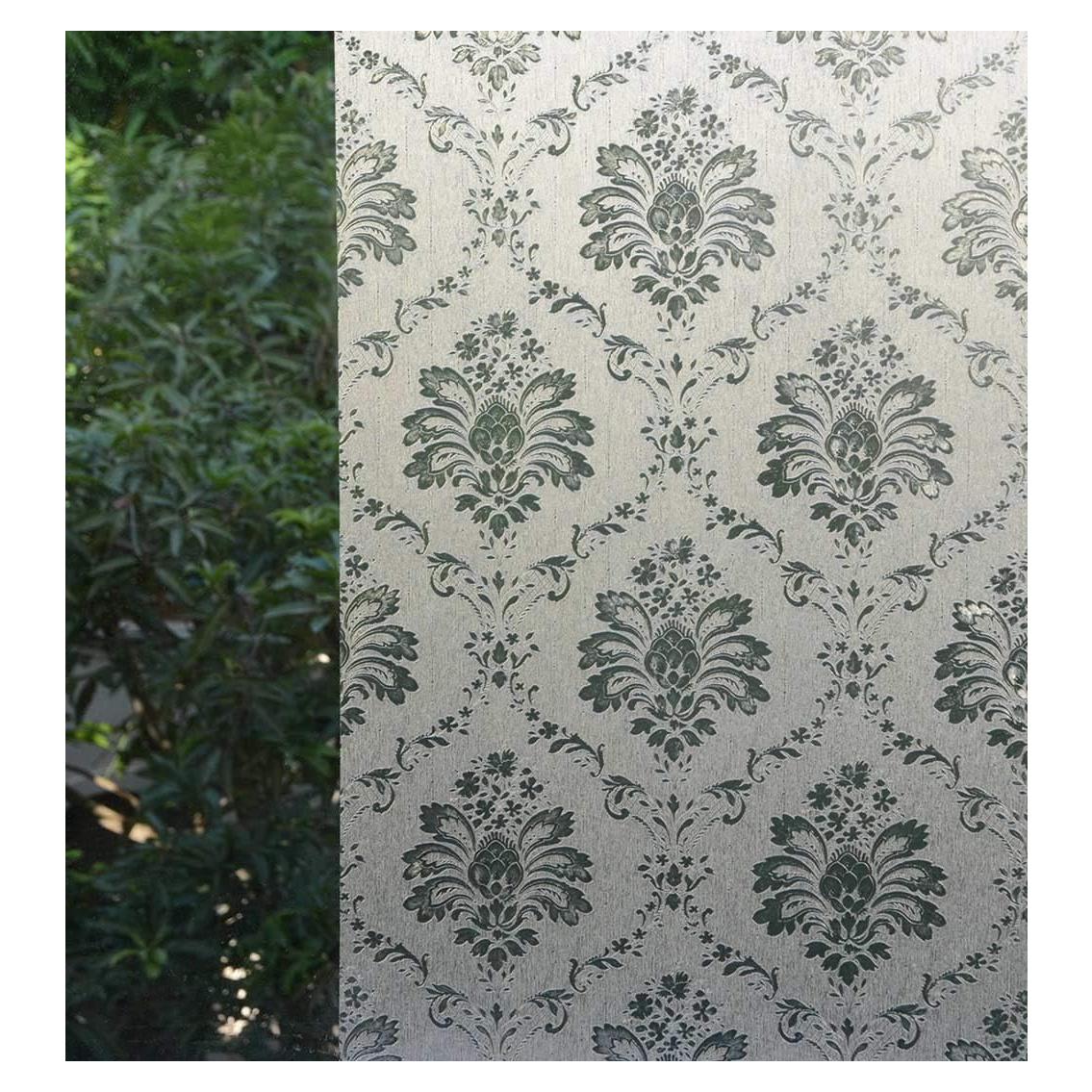 Película de Ventana Adhesión Estática VSUDO Damasco 0.9 m²