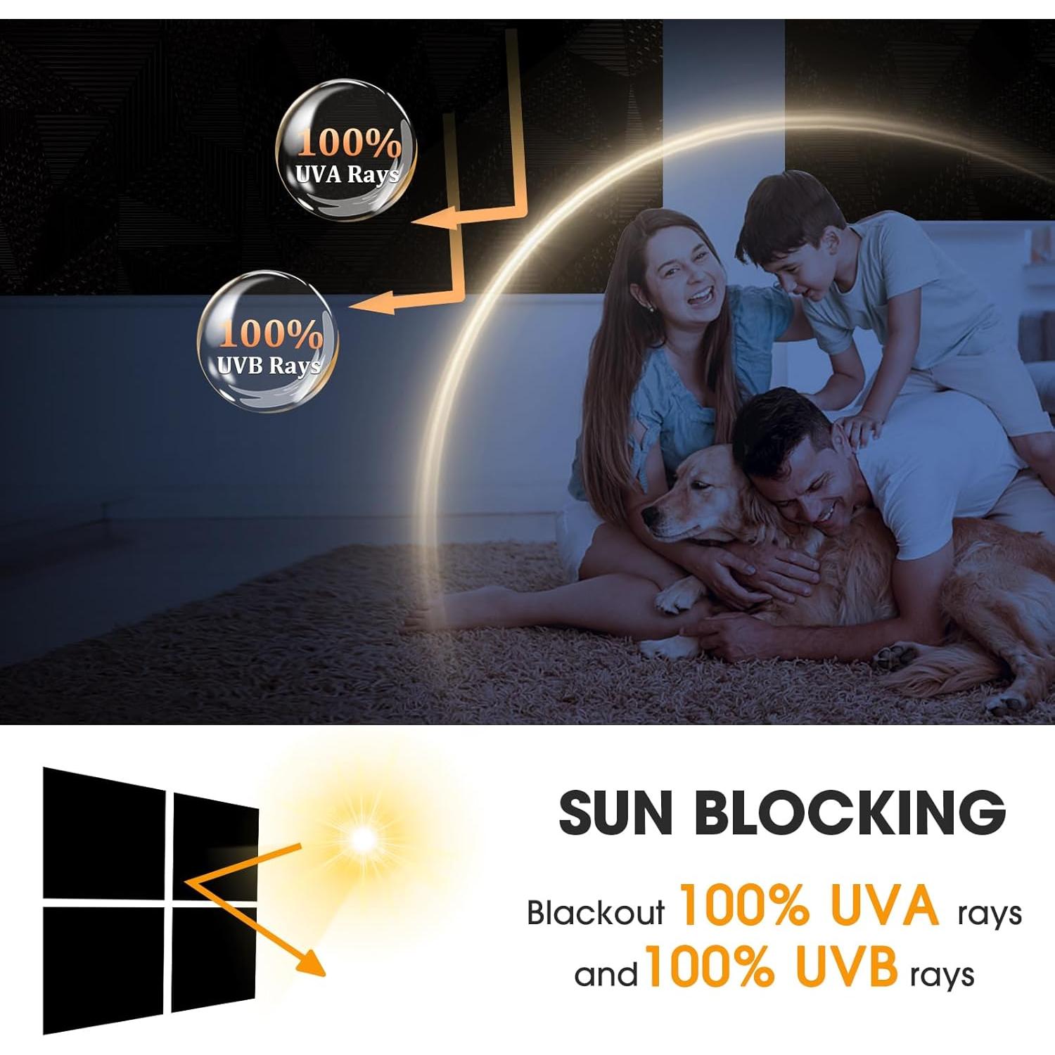 Película Blackout para Ventanas ALIUNI 44.5x200cm Vinilo