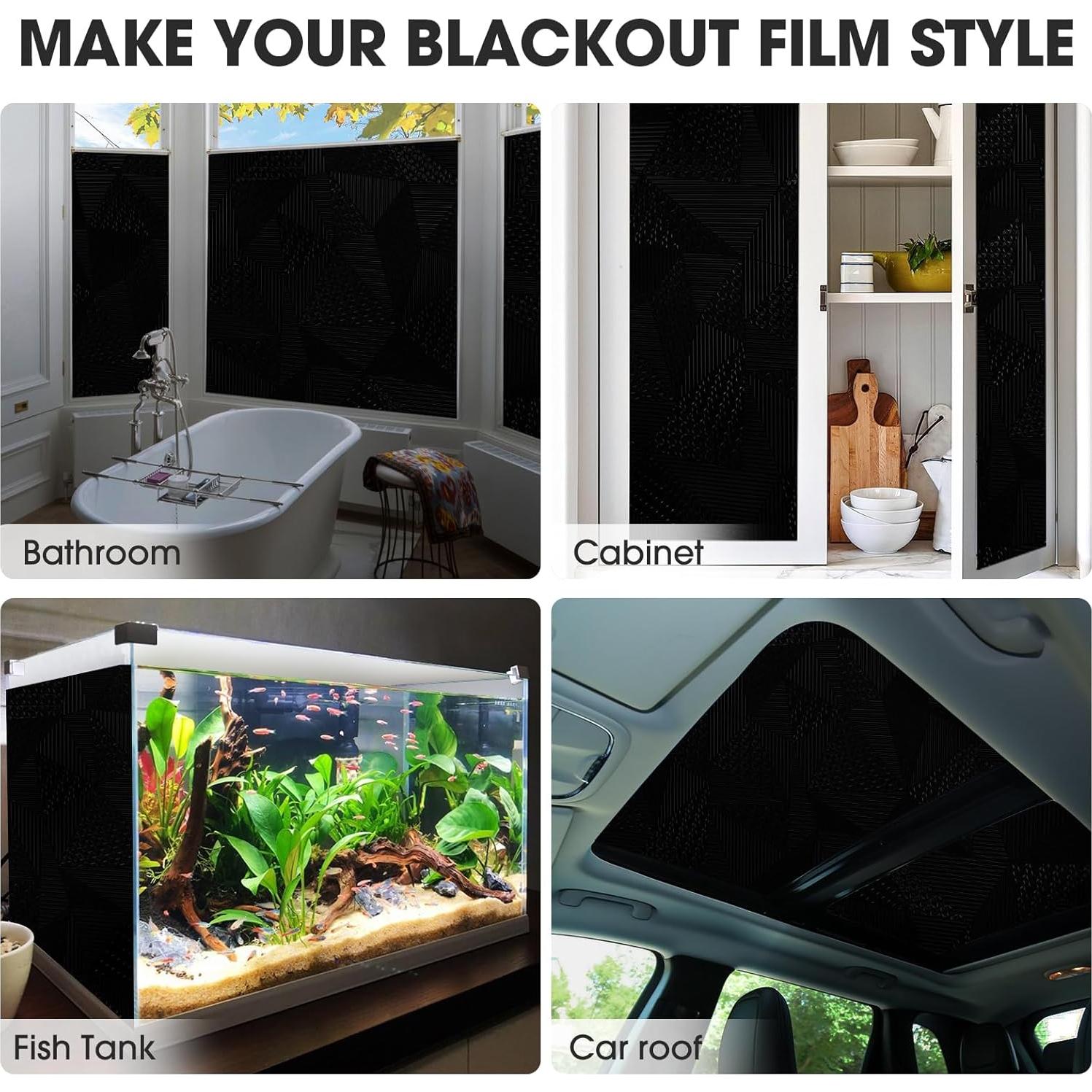 Película Blackout para Ventanas ALIUNI 44.5x200cm Vinilo