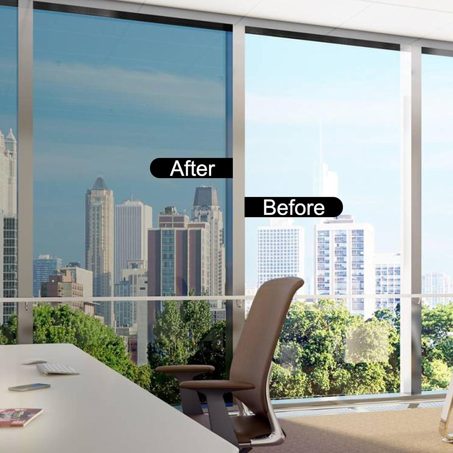 Película de Ventana Reflectante Shackcom 44.5x199.4cm Plata