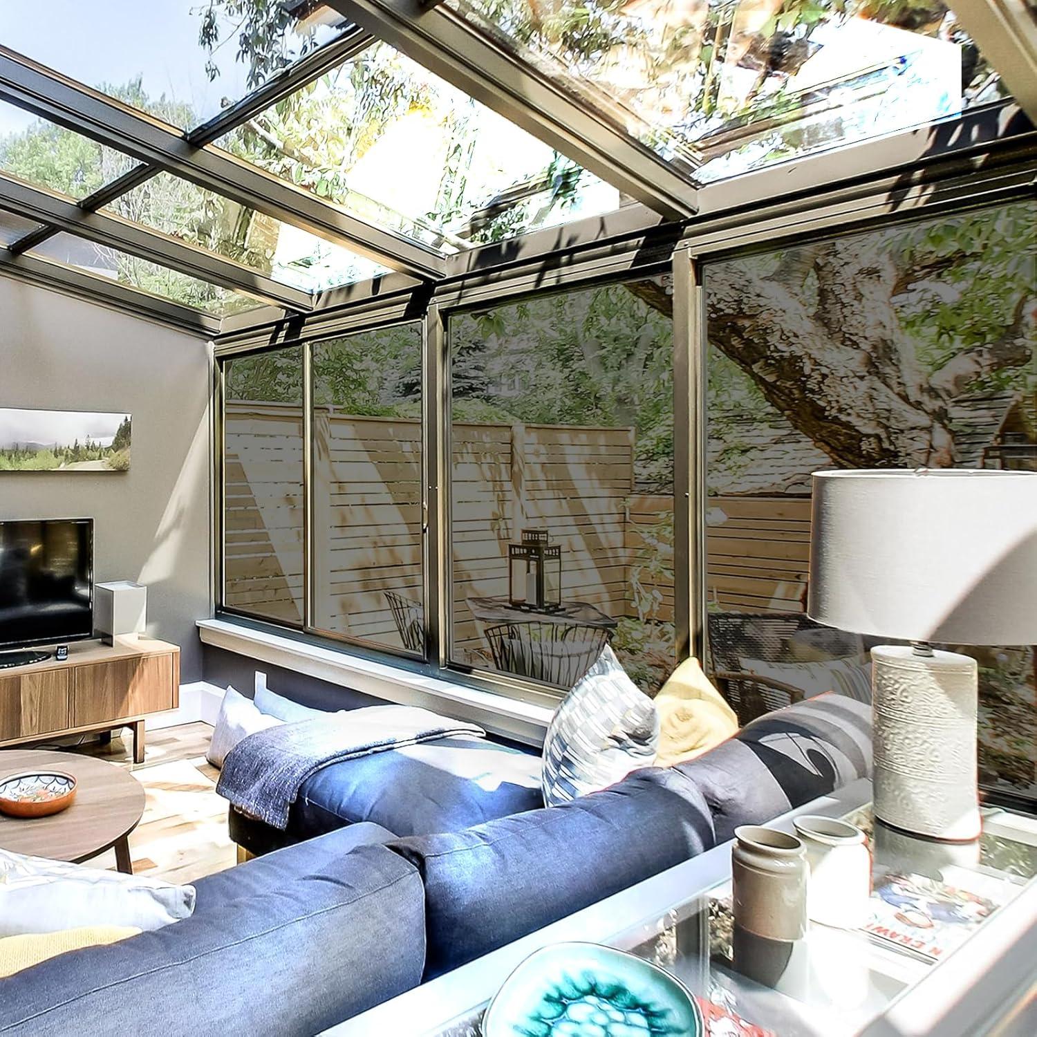 Película de Ventana Reflectante Shackcom 44.5x199.4cm Plata