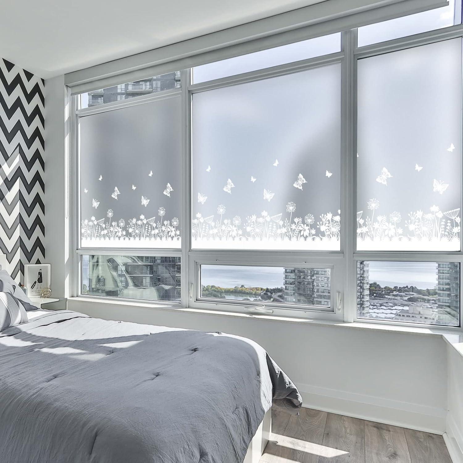 Película de Privacidad DKTIE 45x200 cm PVC Adhesión Estática