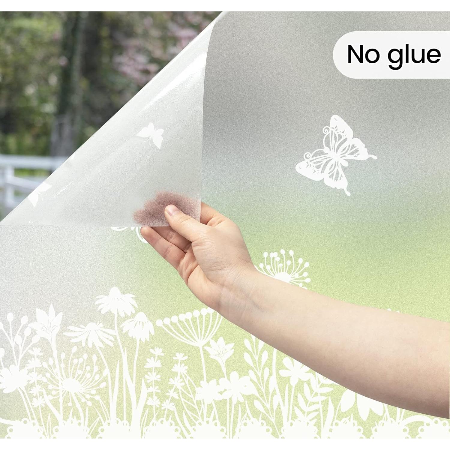 Película de Privacidad DKTIE 45x200 cm PVC Adhesión Estática