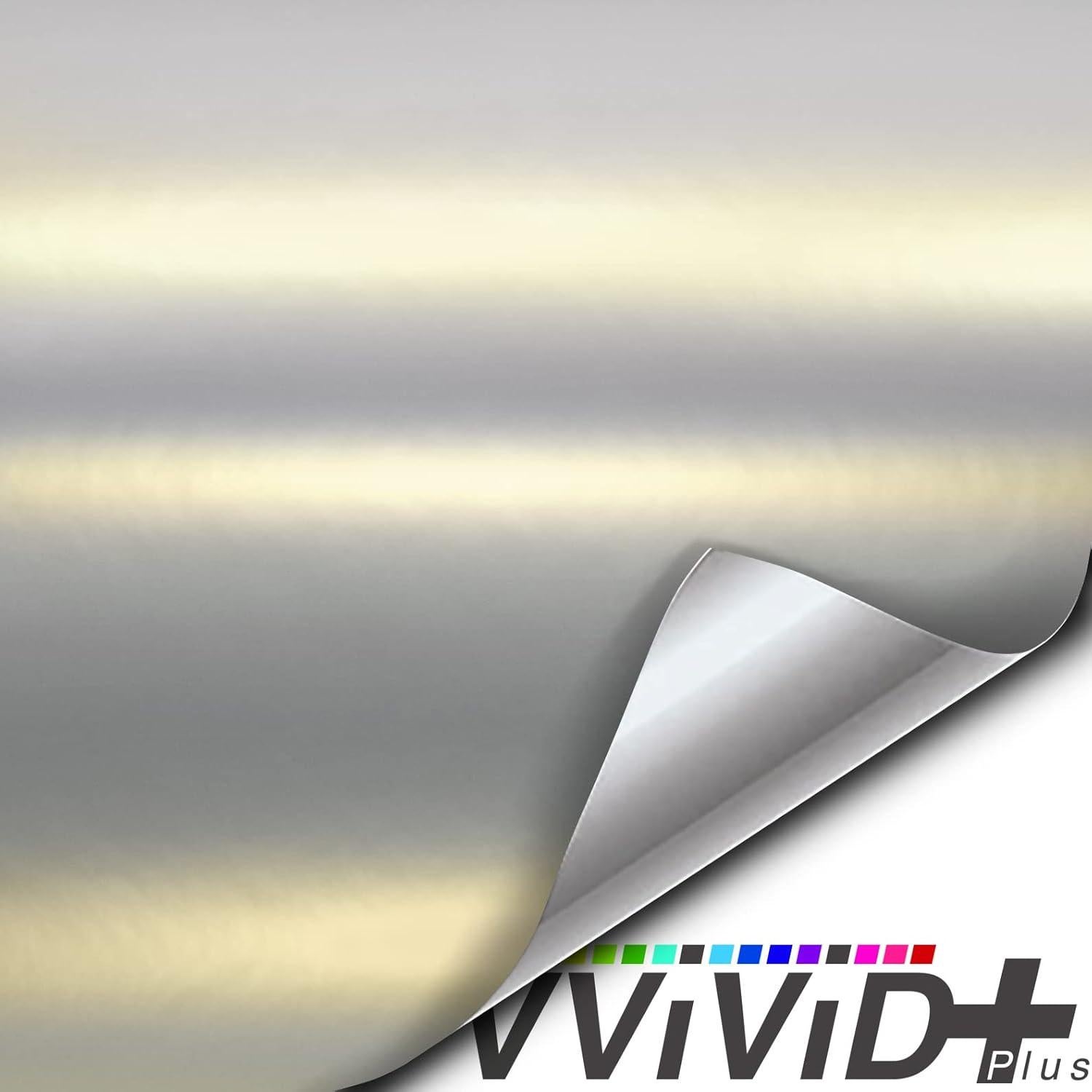 VViViD+ Satin Galaxy Nardo Grey Vinyl Wrap Film (1ft x 5ft)