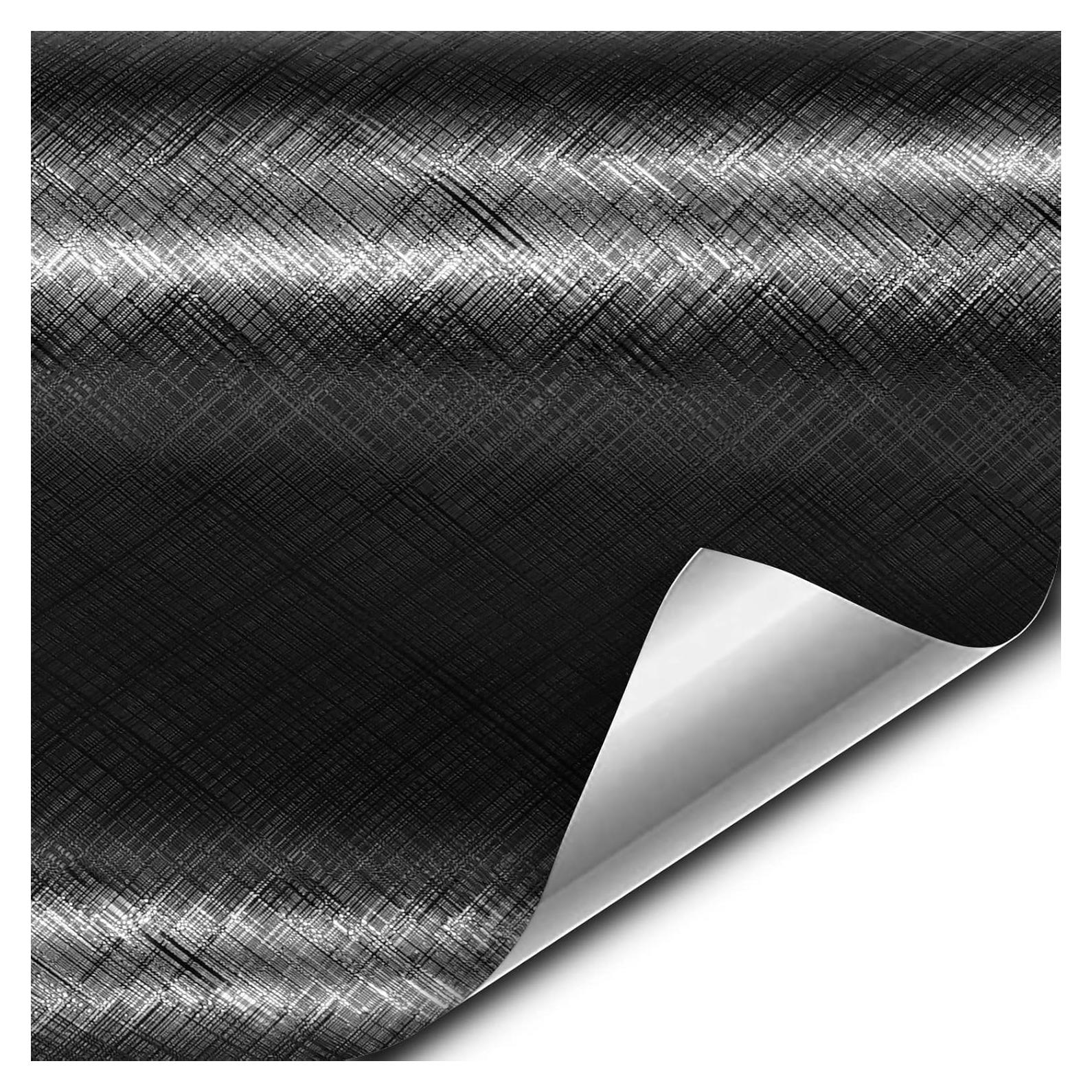 Vinilo Envoltura VViViD Negro Cuadrícula 30.48x152.4cm