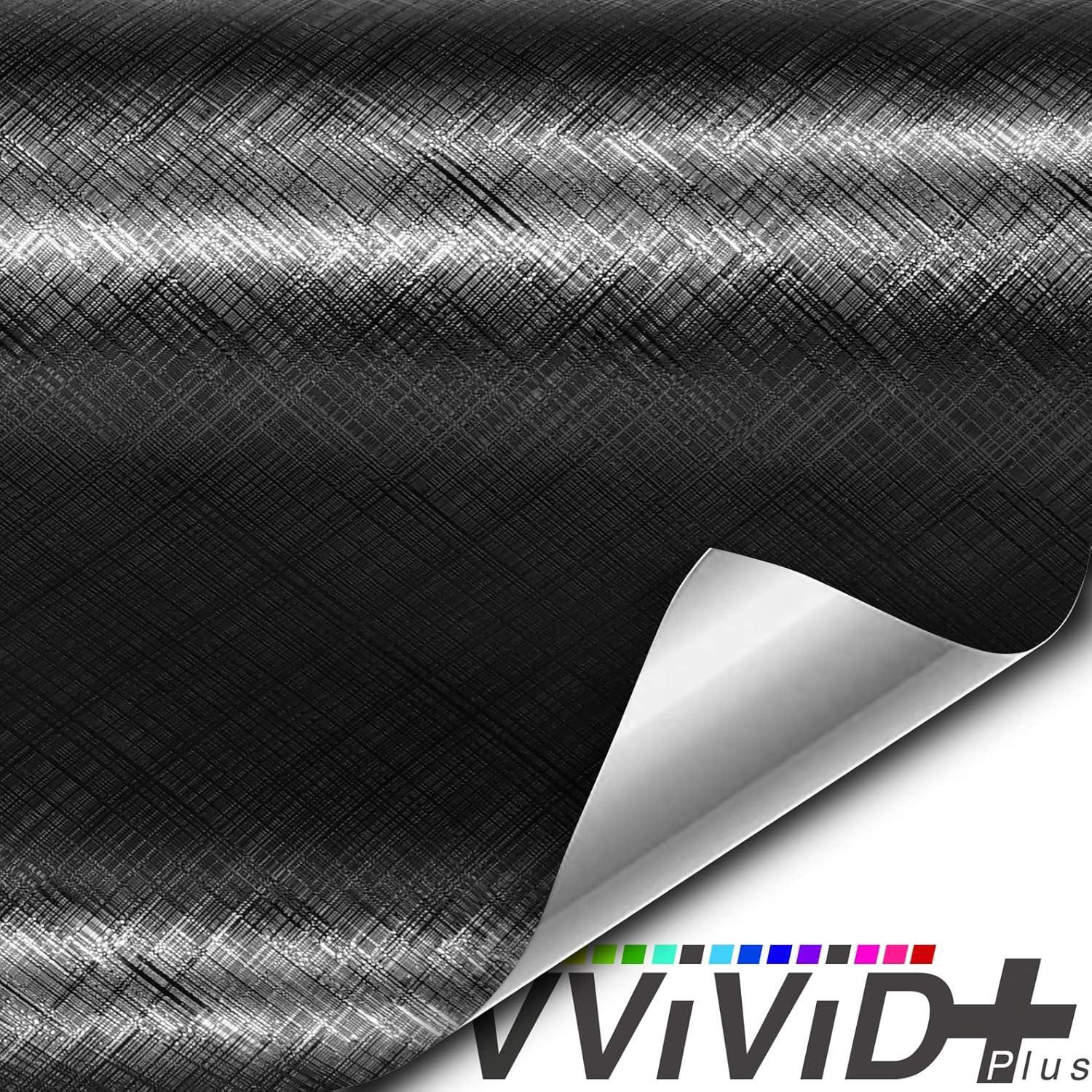 Vinilo Envoltura VViViD Negro Cuadrícula 30.48x152.4cm