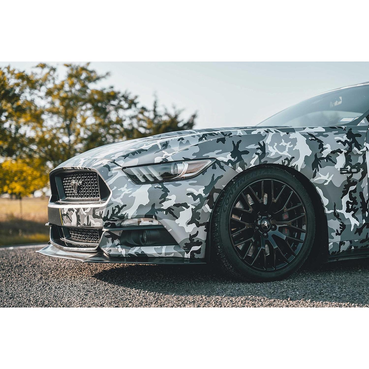 Vinilo Camuflaje de Nieve VViViD 0.46m x 1.52m Adhesivo