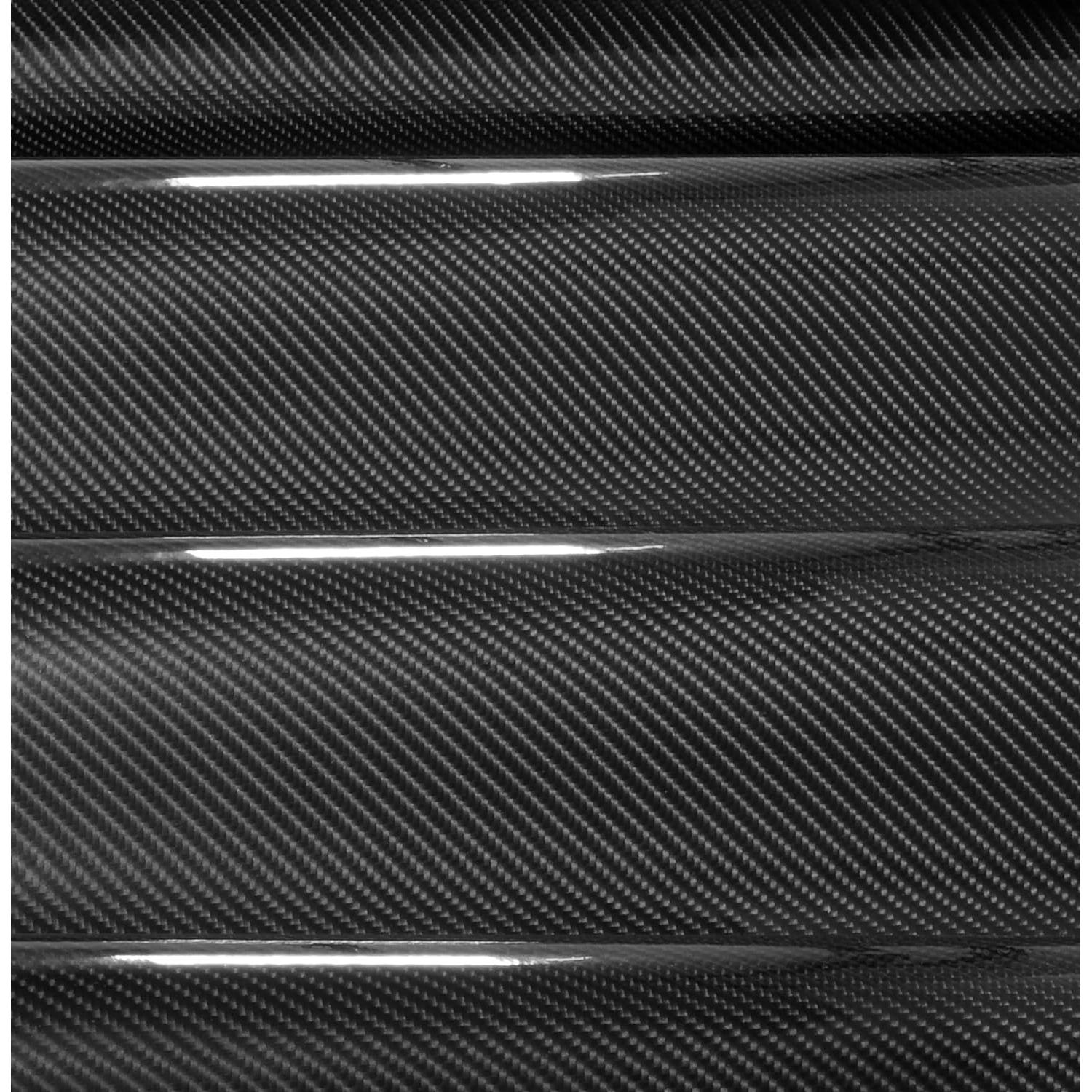 VViViD Super Gloss Black Carbon Fiber Tek Art 12 Inches x 60 Inches 5yr Outdoor/Interior Realistic Carbon Design Vinyl Wrap for Cars, Boat, Bike