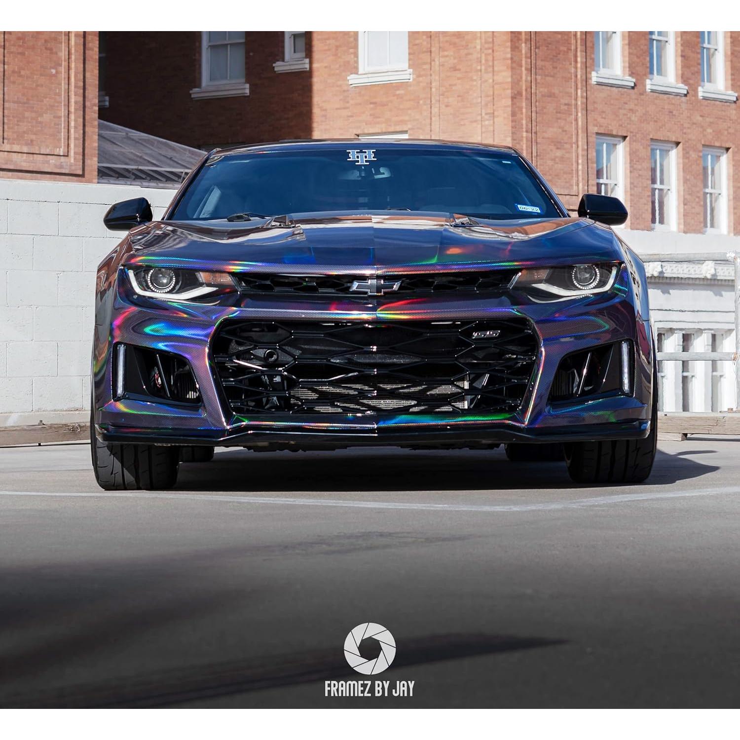 Vinilo Adhesivo VViViD+ Hex Holográfico Cromo 0.3m x 1.5m