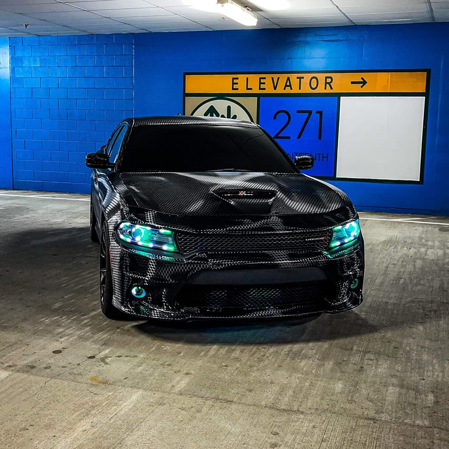 Vinilo Envoltura Fibra de Carbono Triángulo VViViD 0.3m x 1.5m