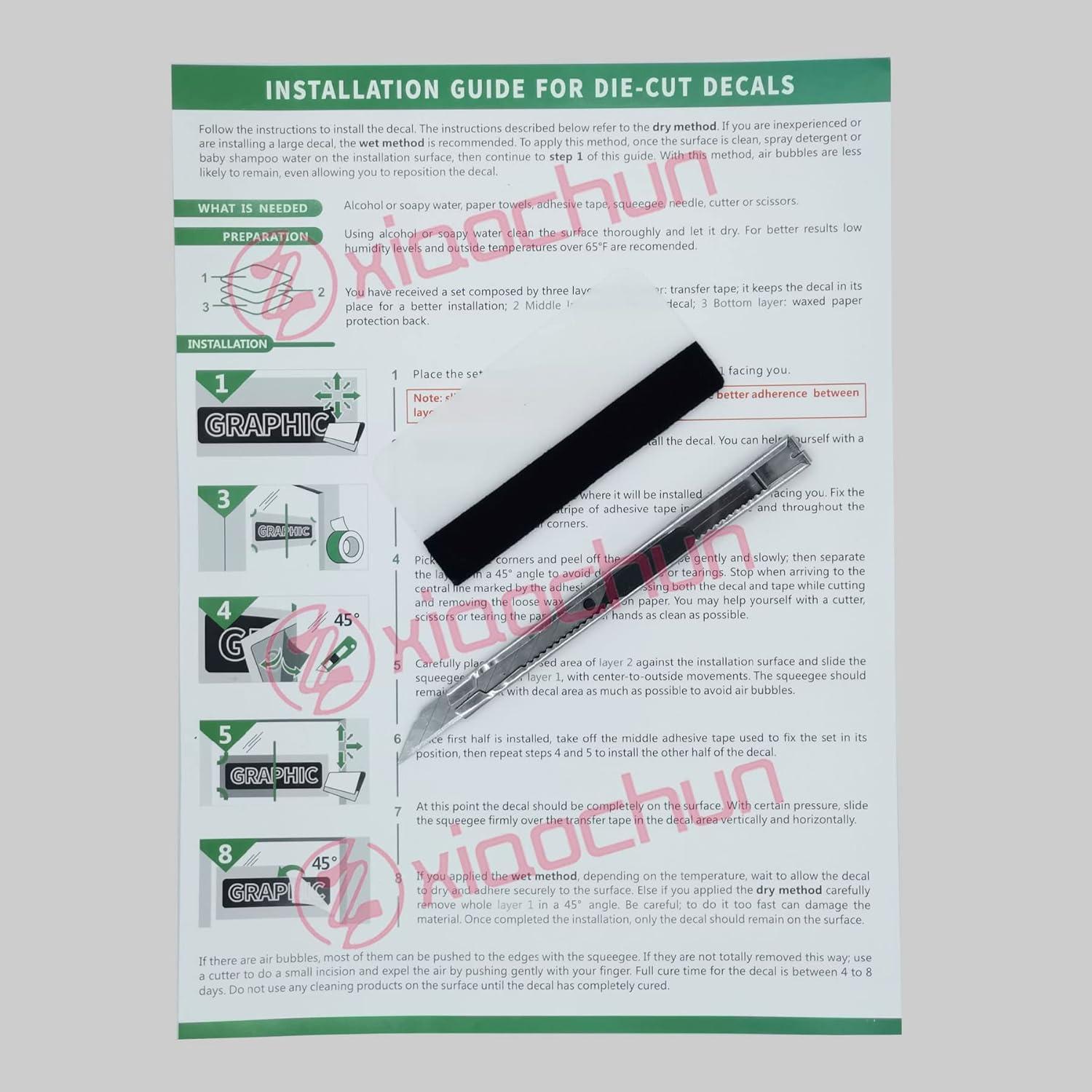 Calcomanías de Bandera Americana Zxiaochun 73.66x40.64cm 2Pcs