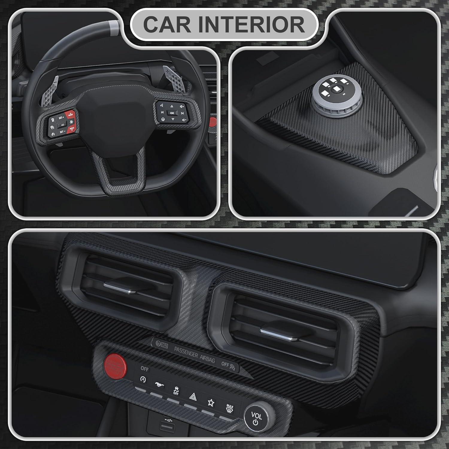 Vinilo de Fibra de Carbono 3D Lypumso Negro 0.3m x 3m