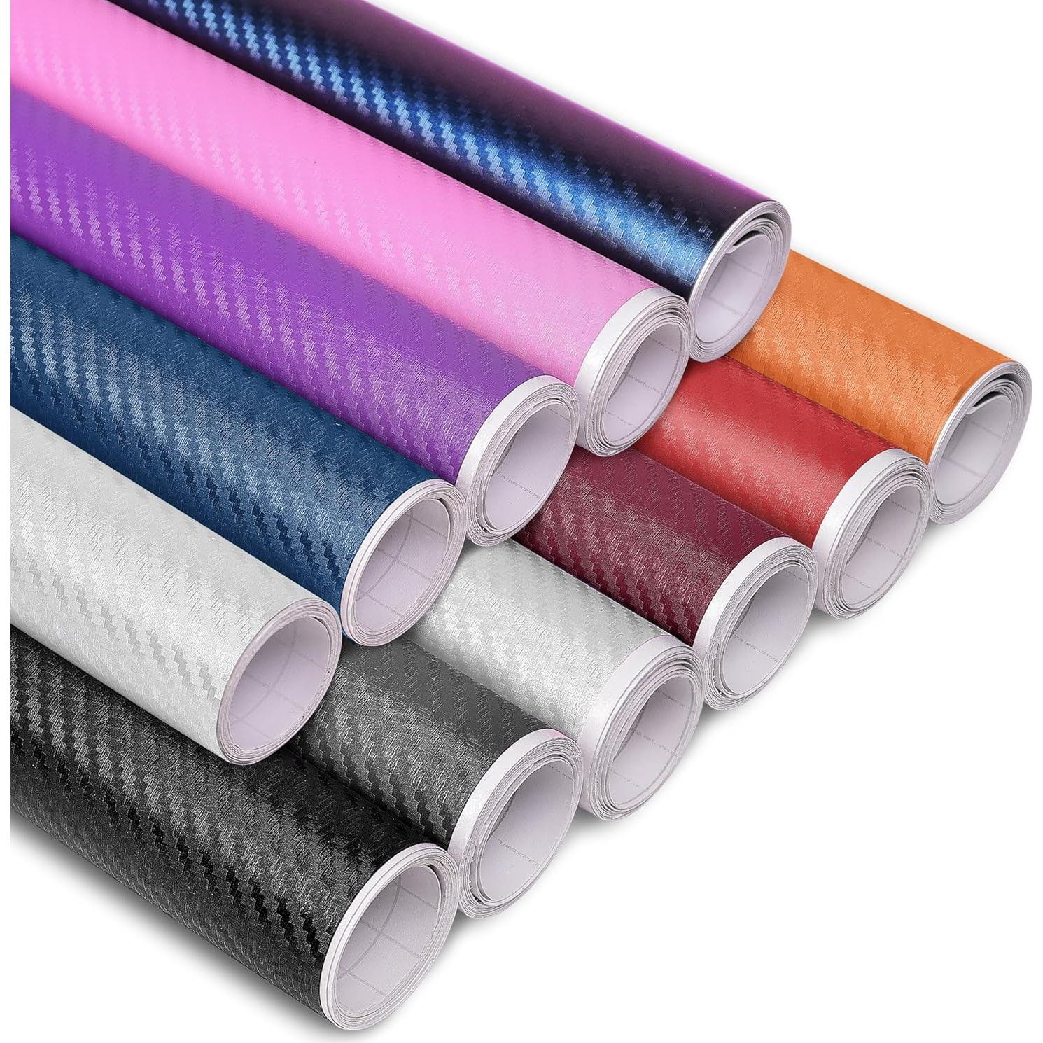 Vinilo de Fibra de Carbono 3D Lypumso Negro 0.3m x 3m