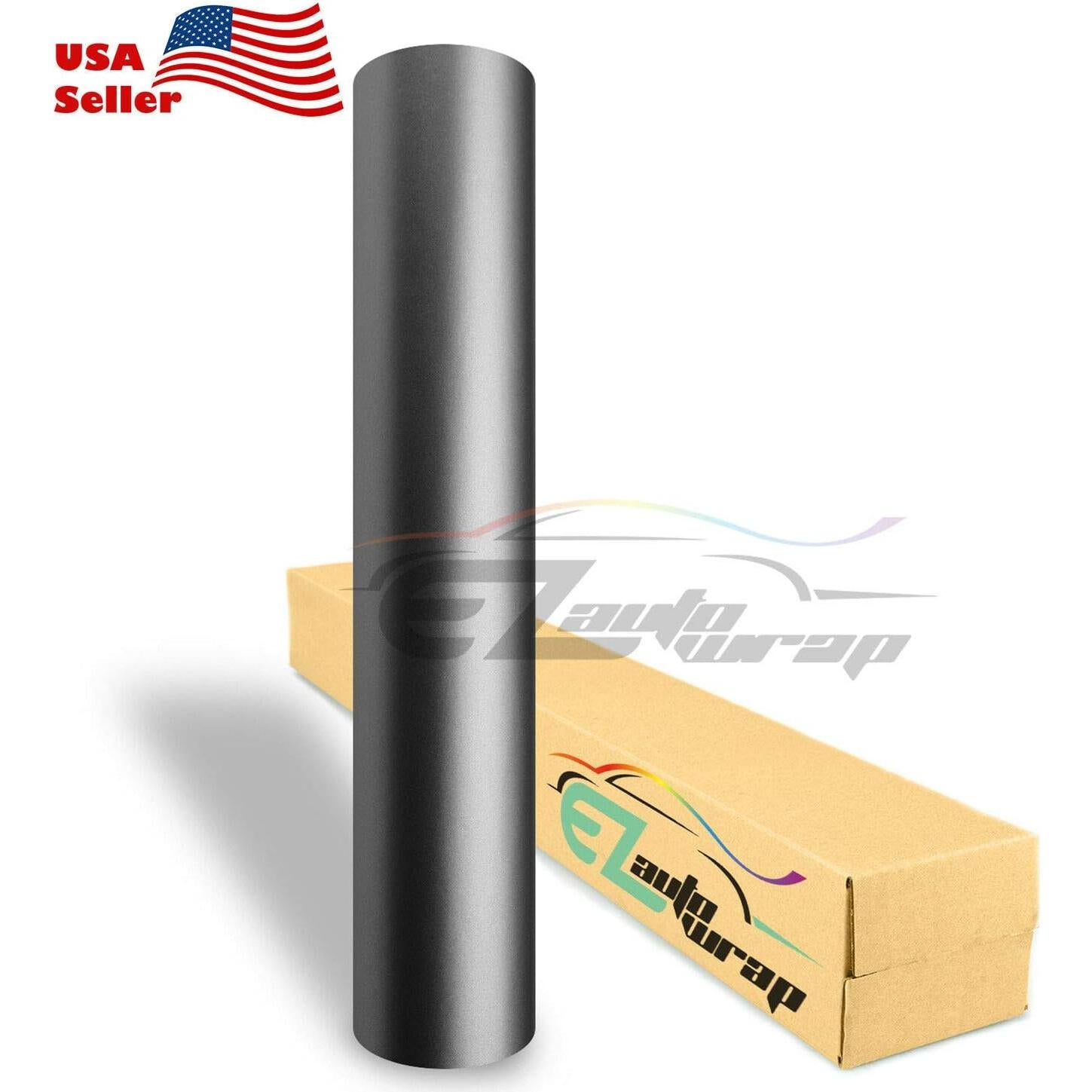 Vinilo Adhesivo Cromo Satinado Gris EZAUTO WRAP 10x20cm