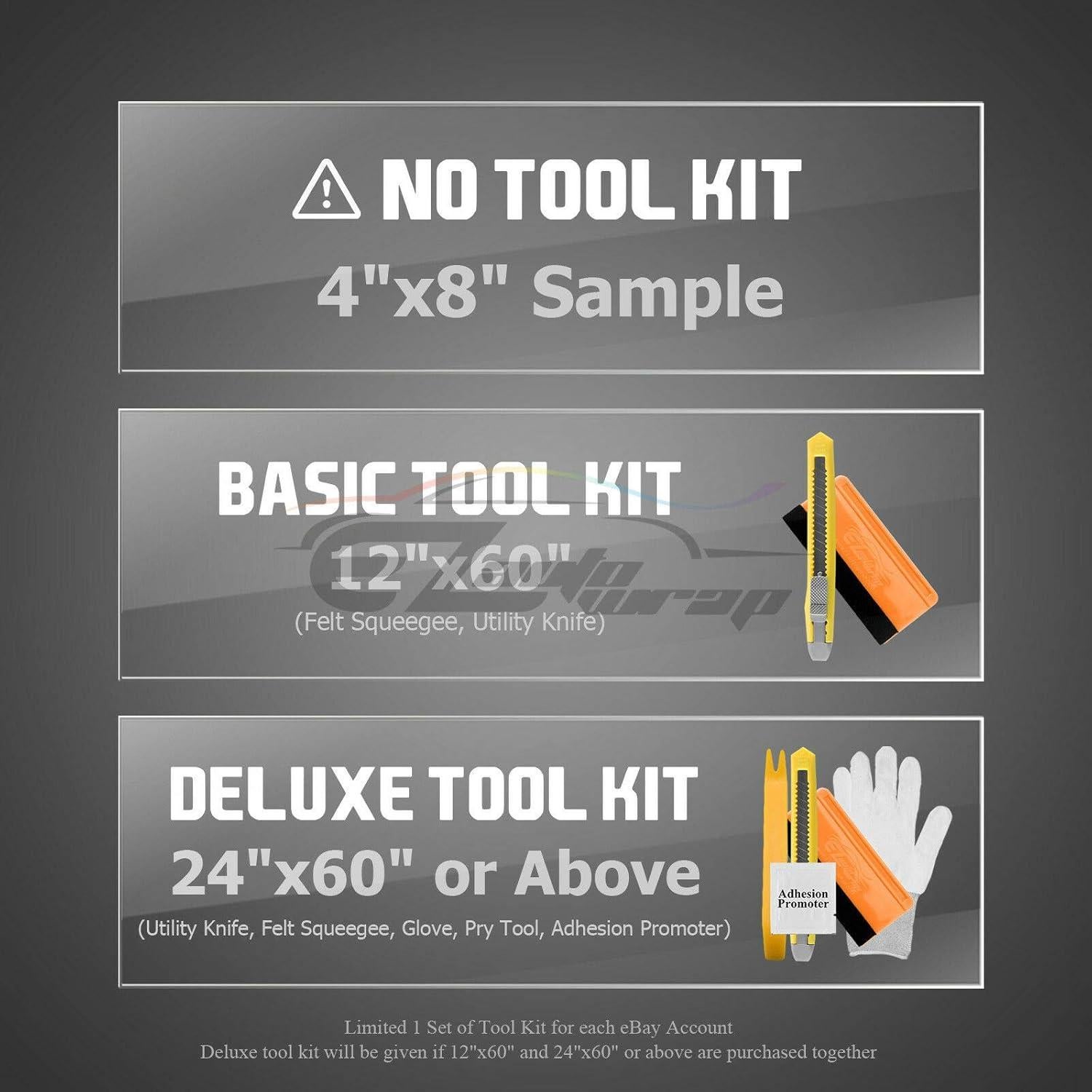 Vinilo Adhesivo Cromo Satinado Gris EZAUTO WRAP 10x20cm