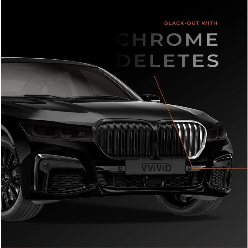 Cinta de Envoltura de Vinilo Mate VViViD 5 cm x 6 m - Negro Mate