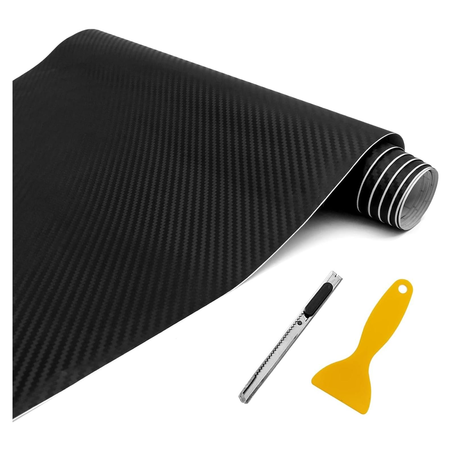 Envoltura de Vinilo Fibra de Carbono 3D Mate RBOKO 30x152 cm