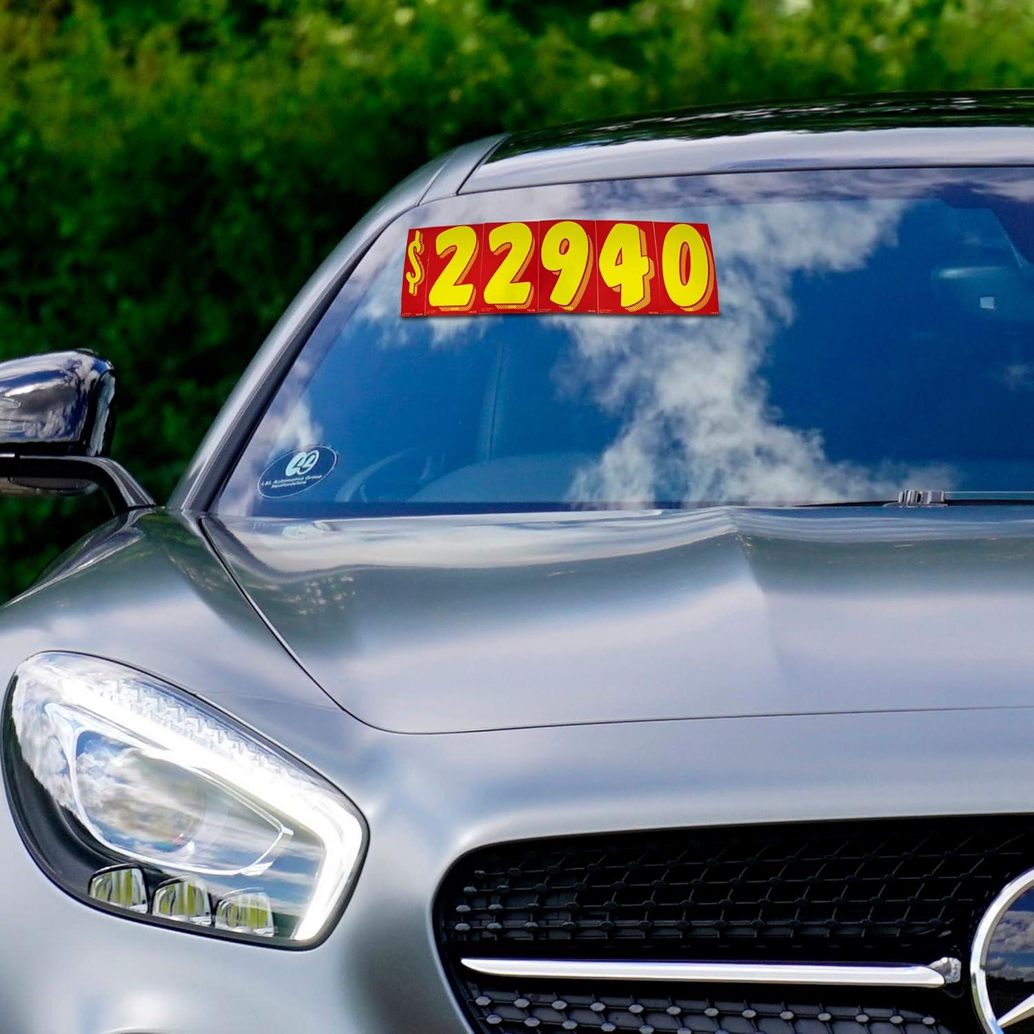 Calcomanías de Vinilo EZ Line 11 Docenas Números Rojos Amarillos