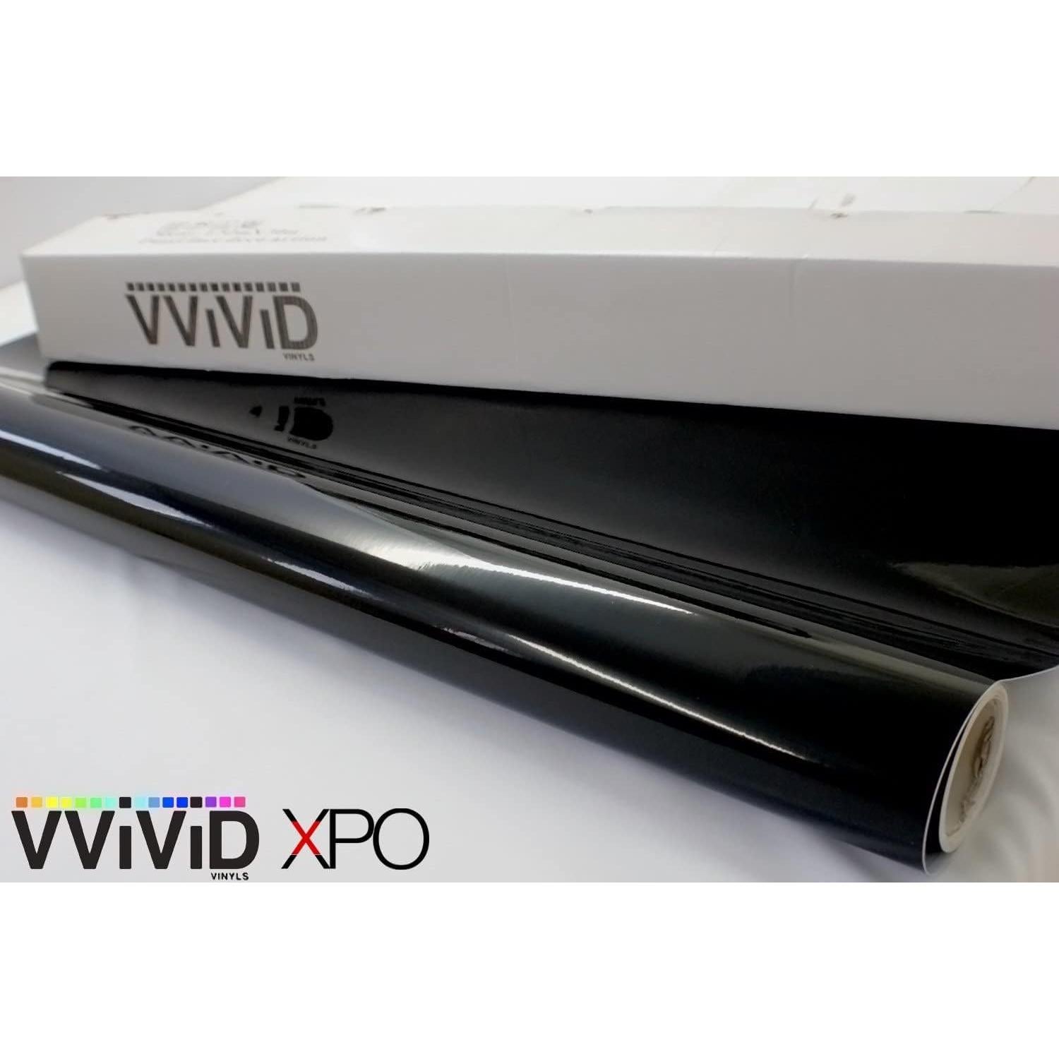 Vinilo Automotriz VViViD Negro Brillante 0.46m x 1.52m + Kit 3M