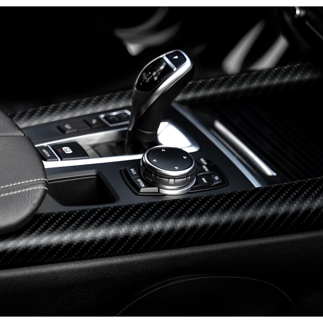 Vinilo de Fibra de Carbono VViViD 30.48x152.4 cm Negro