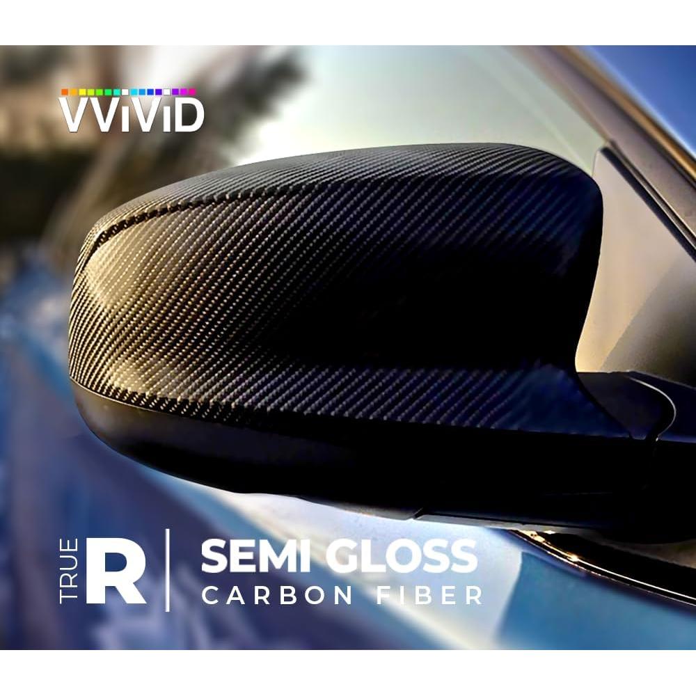 Vinilo de Fibra de Carbono VViViD 30.48x152.4 cm Negro