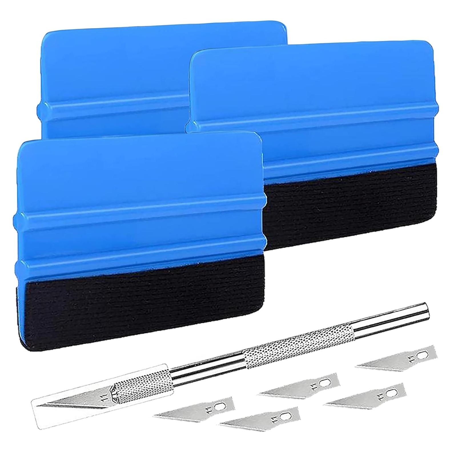 Kit de Herramientas de Envoltura Vinilo POLKASTORE 3 Espátulas 10 cm