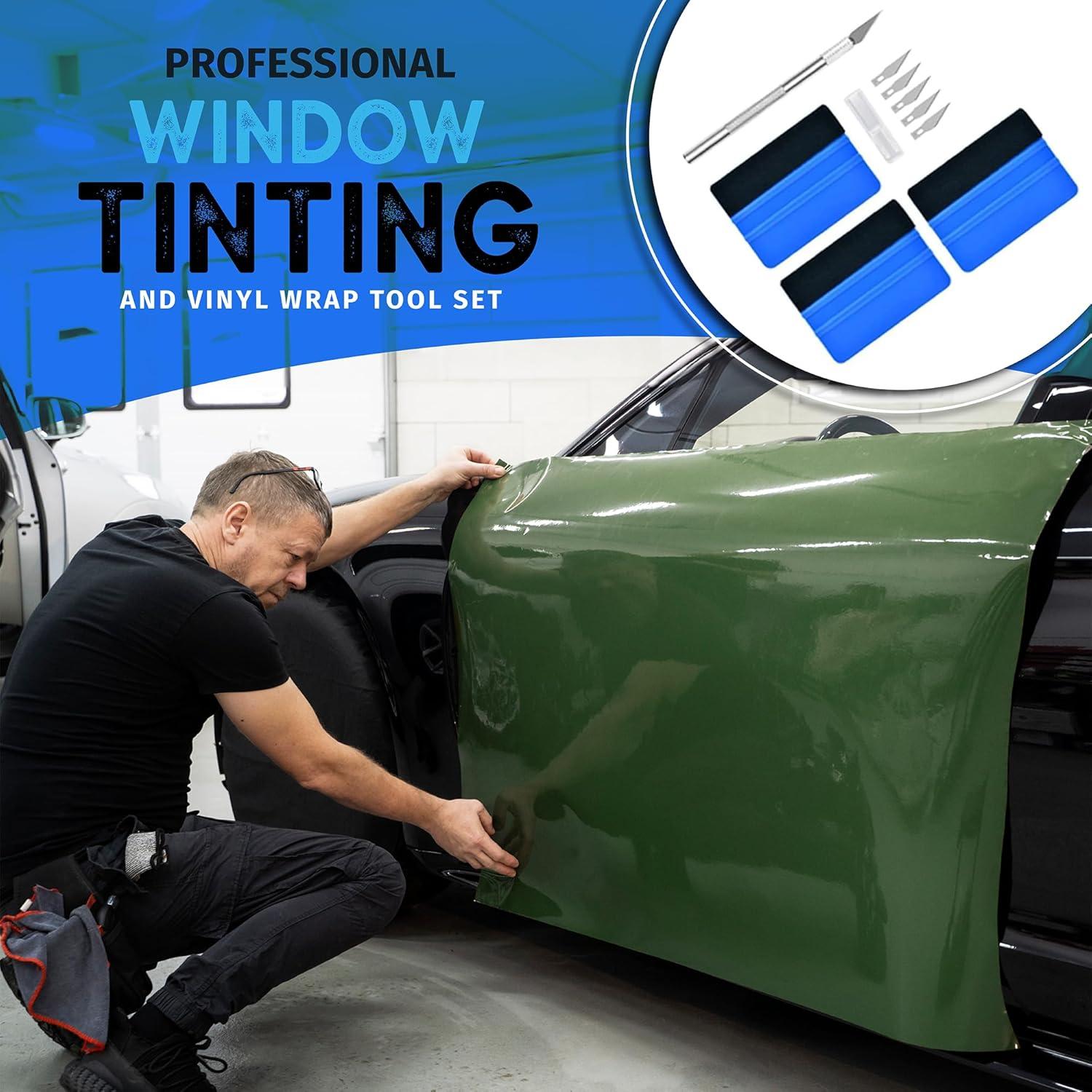 Kit de Herramientas de Envoltura Vinilo POLKASTORE 3 Espátulas 10 cm