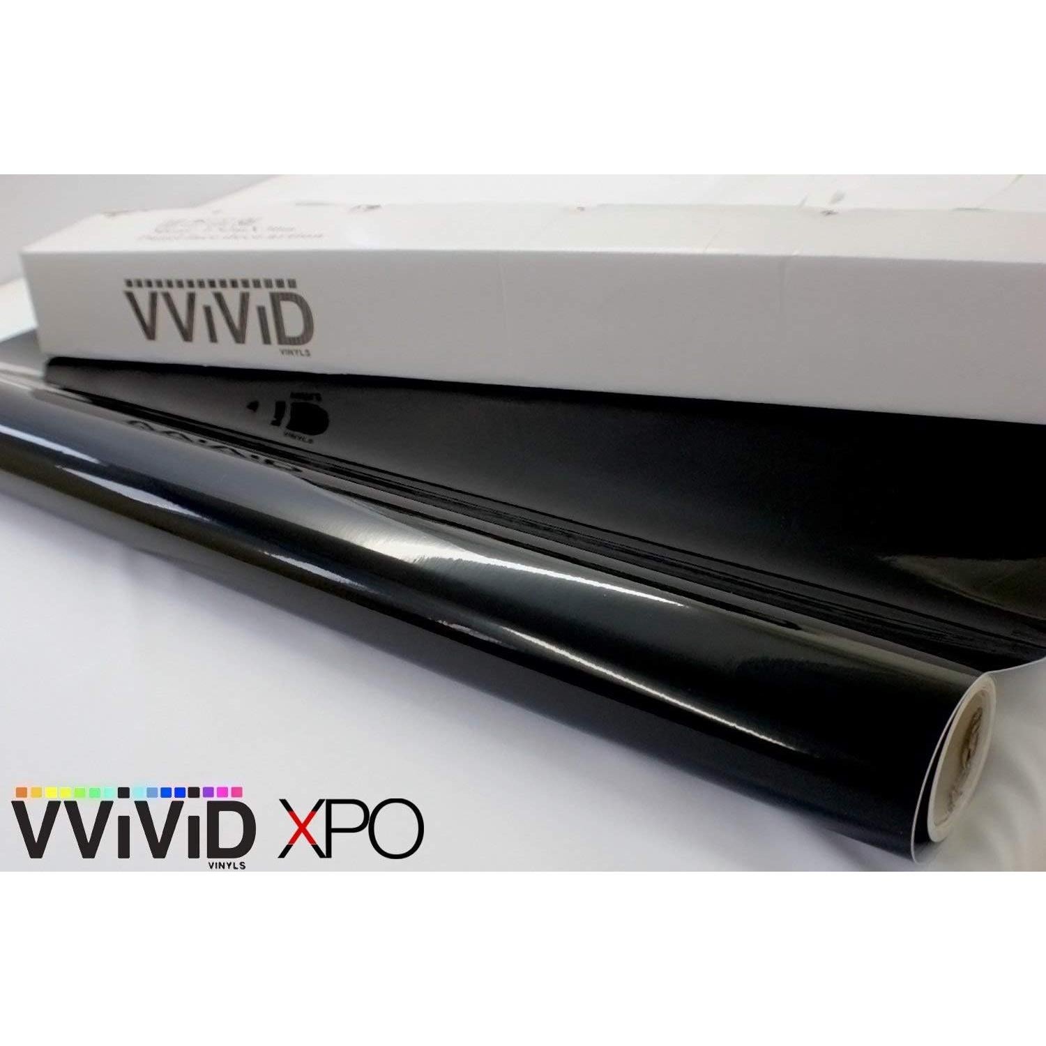 Vinilo Adhesivo VViViD Negro Brillante 91x152 cm para Automóviles