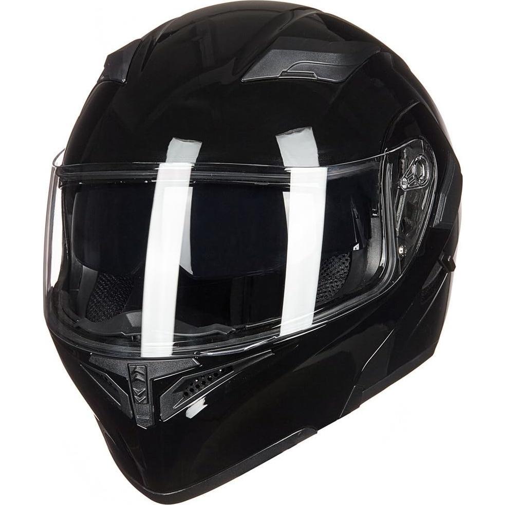 ILM Motorcycle Dual Visor Flip up Modular Full Face Helmet DOT 6 Colors Model 902