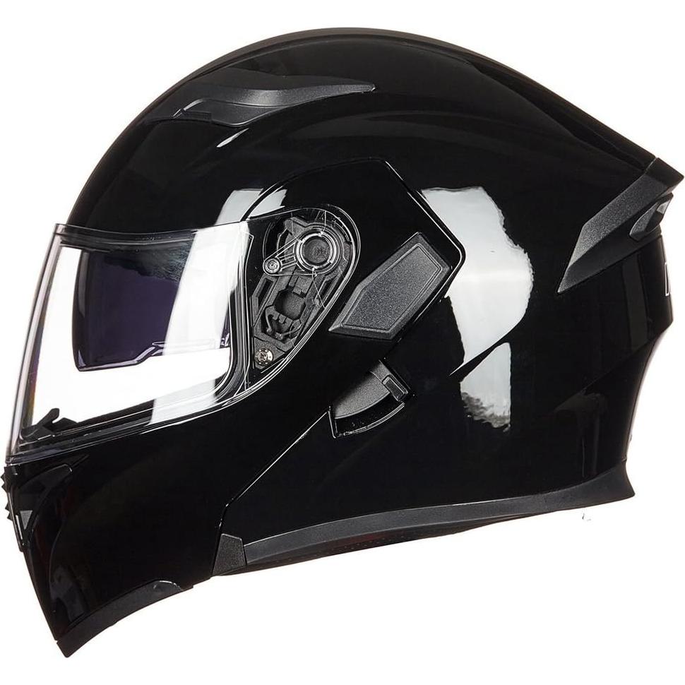 ILM Motorcycle Dual Visor Flip up Modular Full Face Helmet DOT 6 Colors Model 902