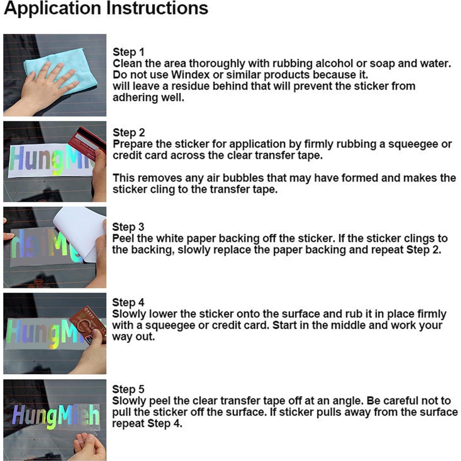 Calcomanías HungMieh para Tanque de Gas - Pack de 3 Holográficas