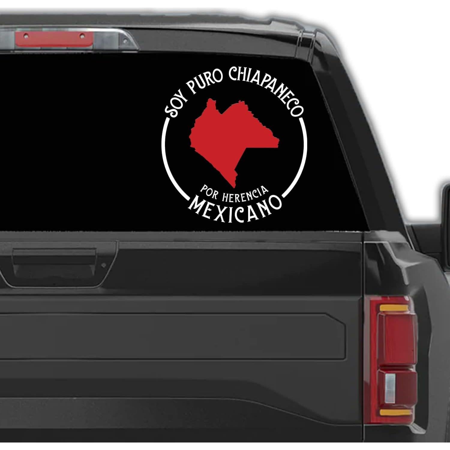 Calcomanía Vinilo Chiapas para Trocas - Resistente a la Intemperie